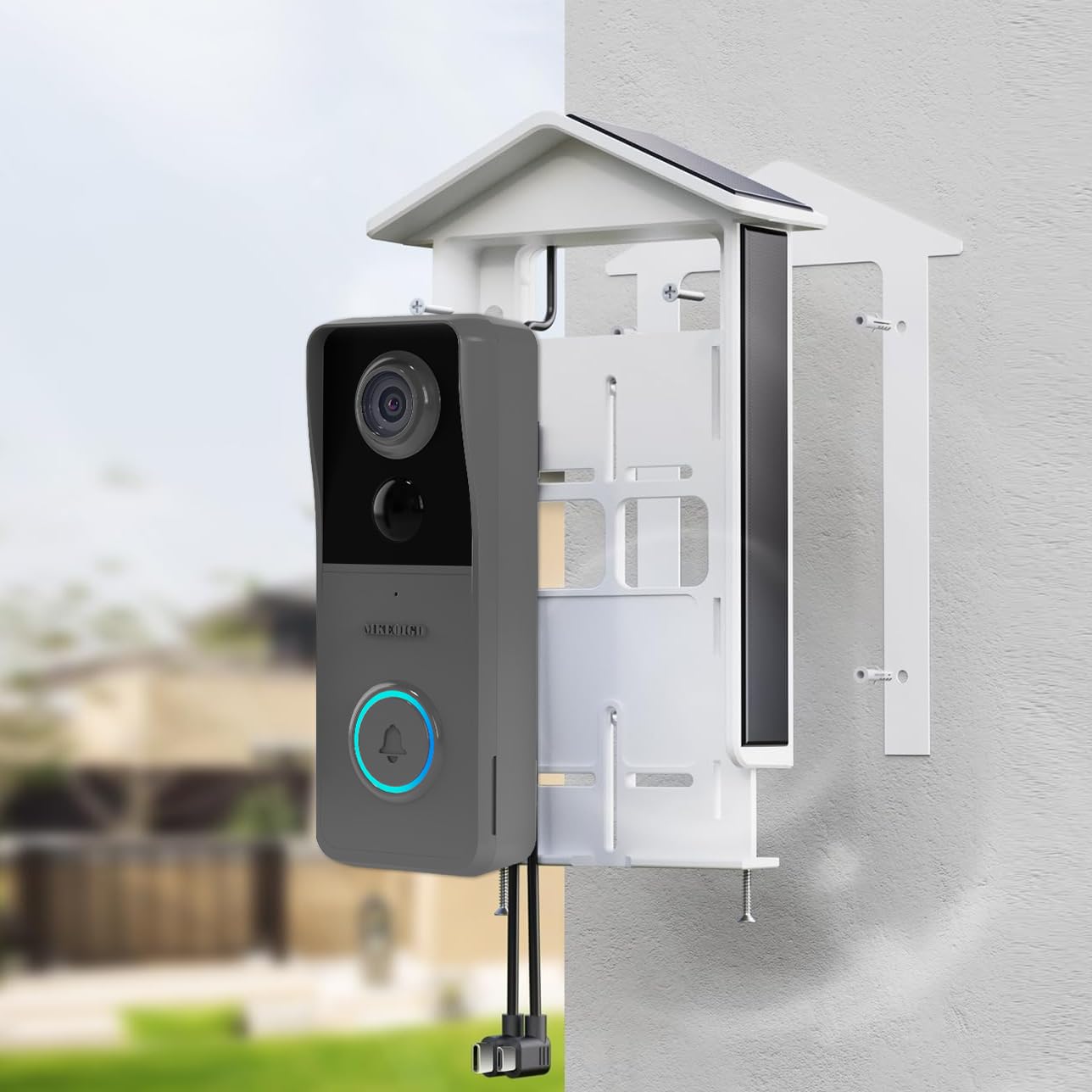 Generic Solar Charger For Video Doorbell, Compatible With Security Cameras, And All Battery-Powered Video Doorbells And Cameras