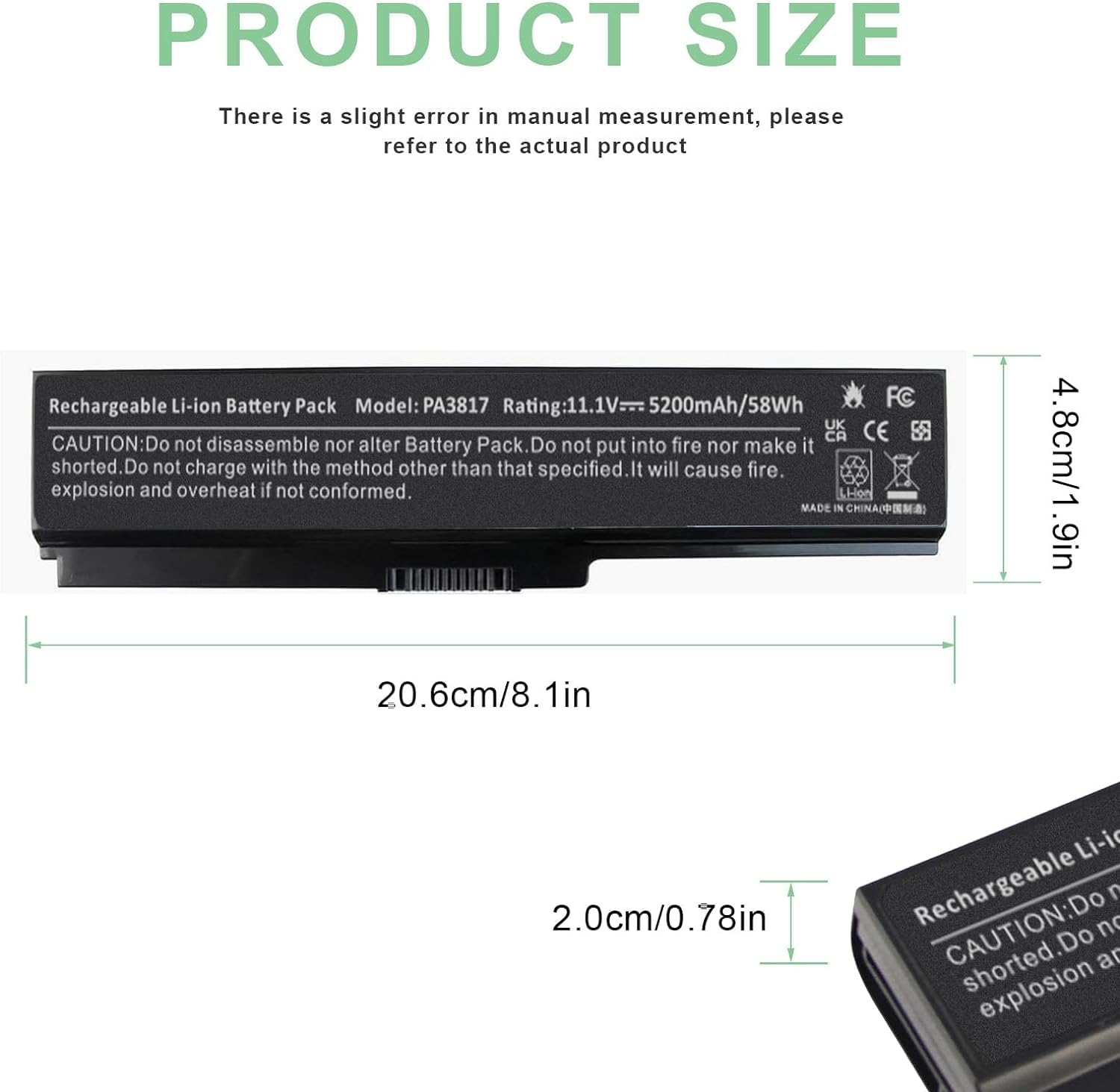 Laptop Battery For Toshiba Pa3817U 1Brs Pa3818U 1Brs Pa3819U 1Brs Satellite C655 C675 C675D L645 L645D L655 L655D L675 L675D L74