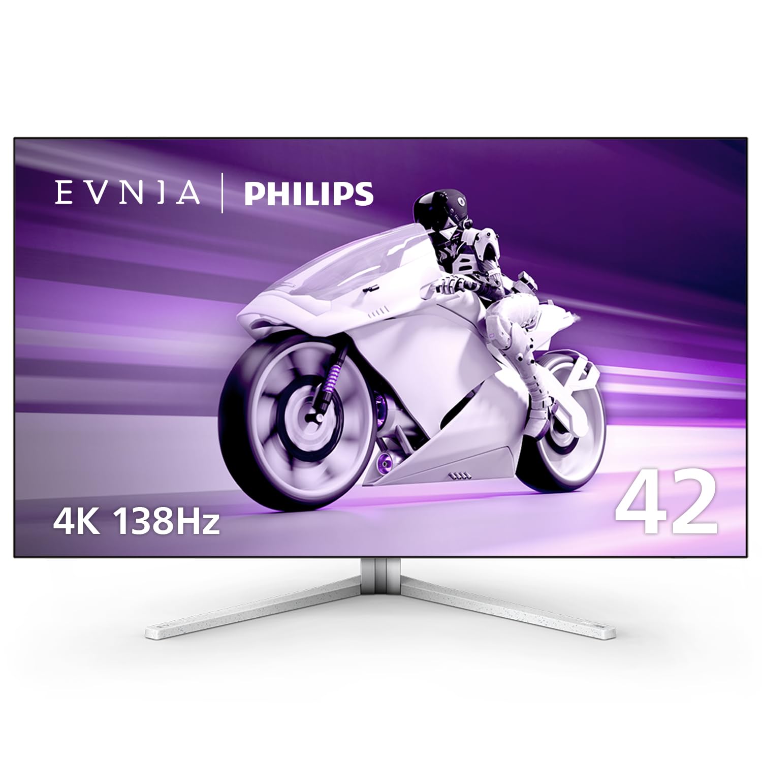 Philips EVNIA 42M2N8900 41.5    4K OLED Gaming Monitor, 4K UHD, 138Hz 0.1ms GtG, FreeSync Premium, HDR10, USB-C Docking, KVM, 10