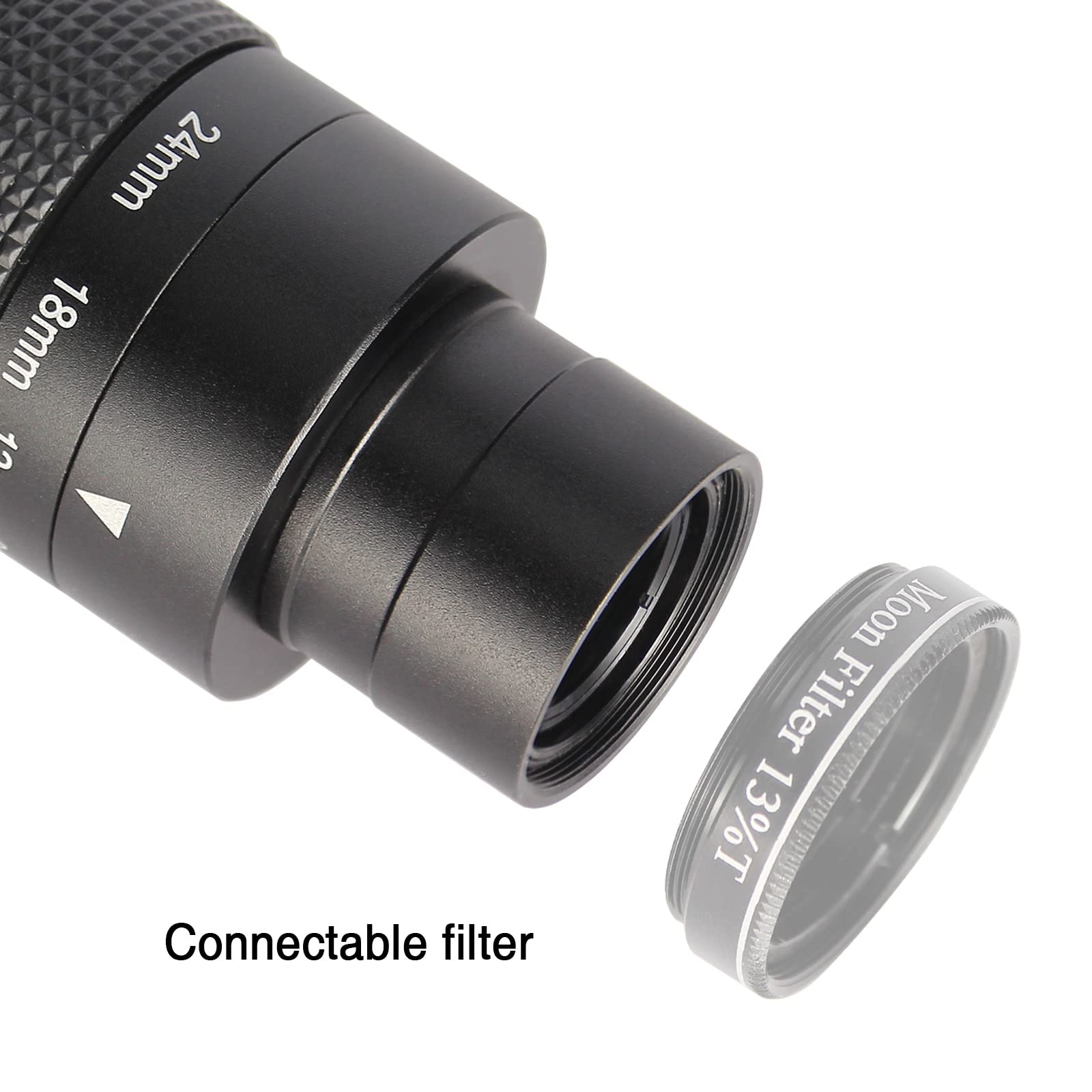 Solomark 1.25'' Deluxe Zoom Telescope Eyepiece 8 24Mm With T Thread, Continuous Zooming Variable, Fmc Broadband Hd Green Film Te