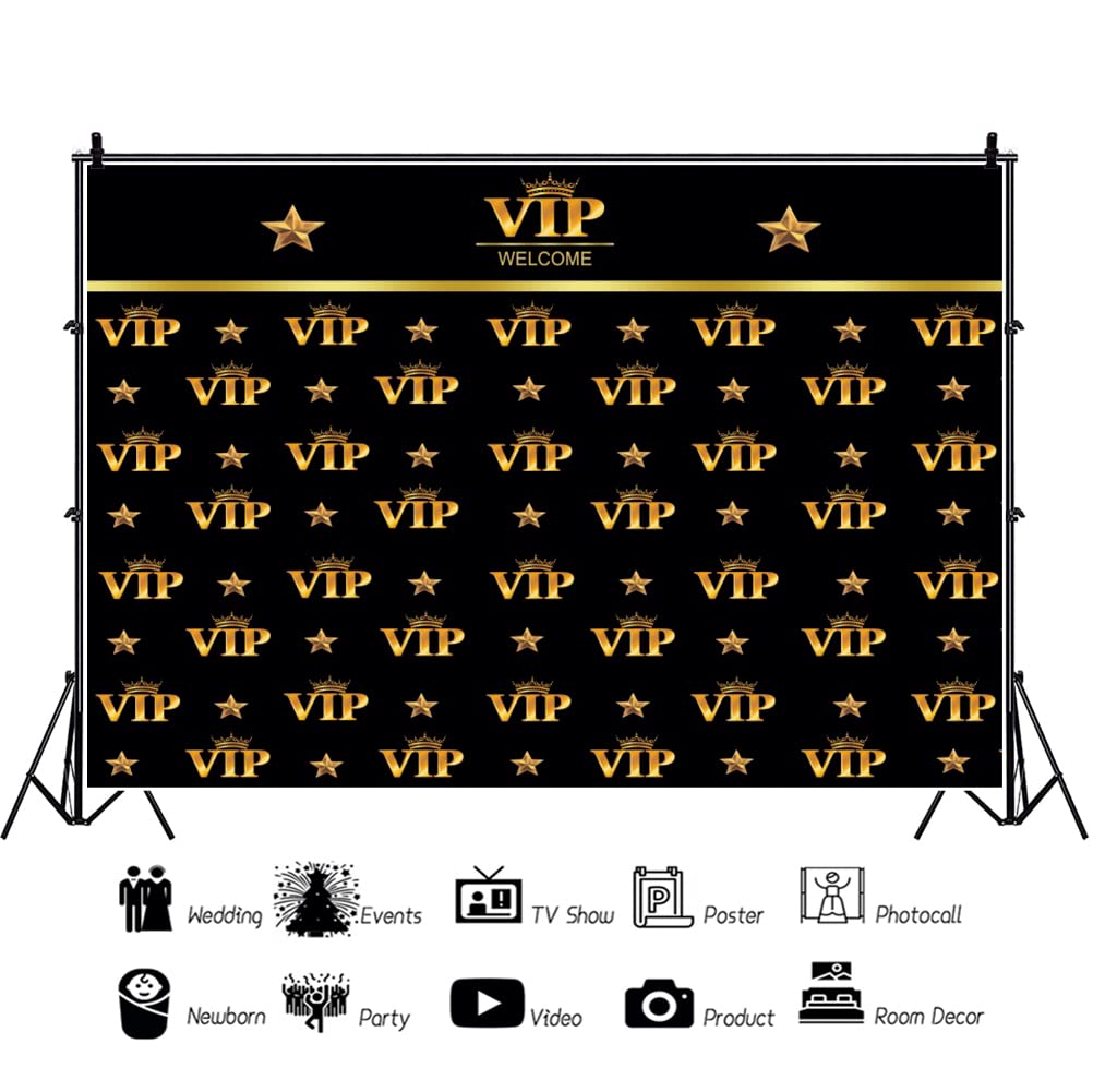 Eainb 10x6.5FT Red Vinyl Photography Backdrop - VIP Event Stage Background, Model S33-01-KMN-NSW08448