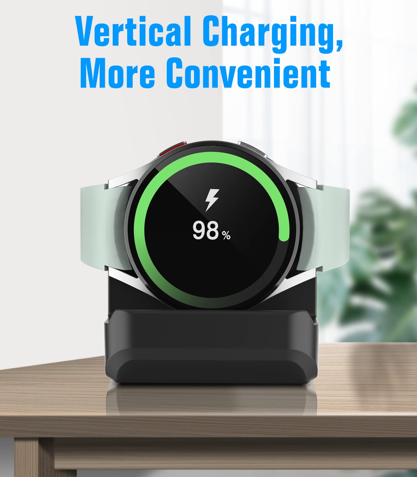 Moko Charger Stand Compatible With Samsung Galaxy Watch Ultra/Watch 7 6 5 40Mm 44Mm/Watch 6 Classic 43Mm 47Mm/Watch 5 Pro, Silic