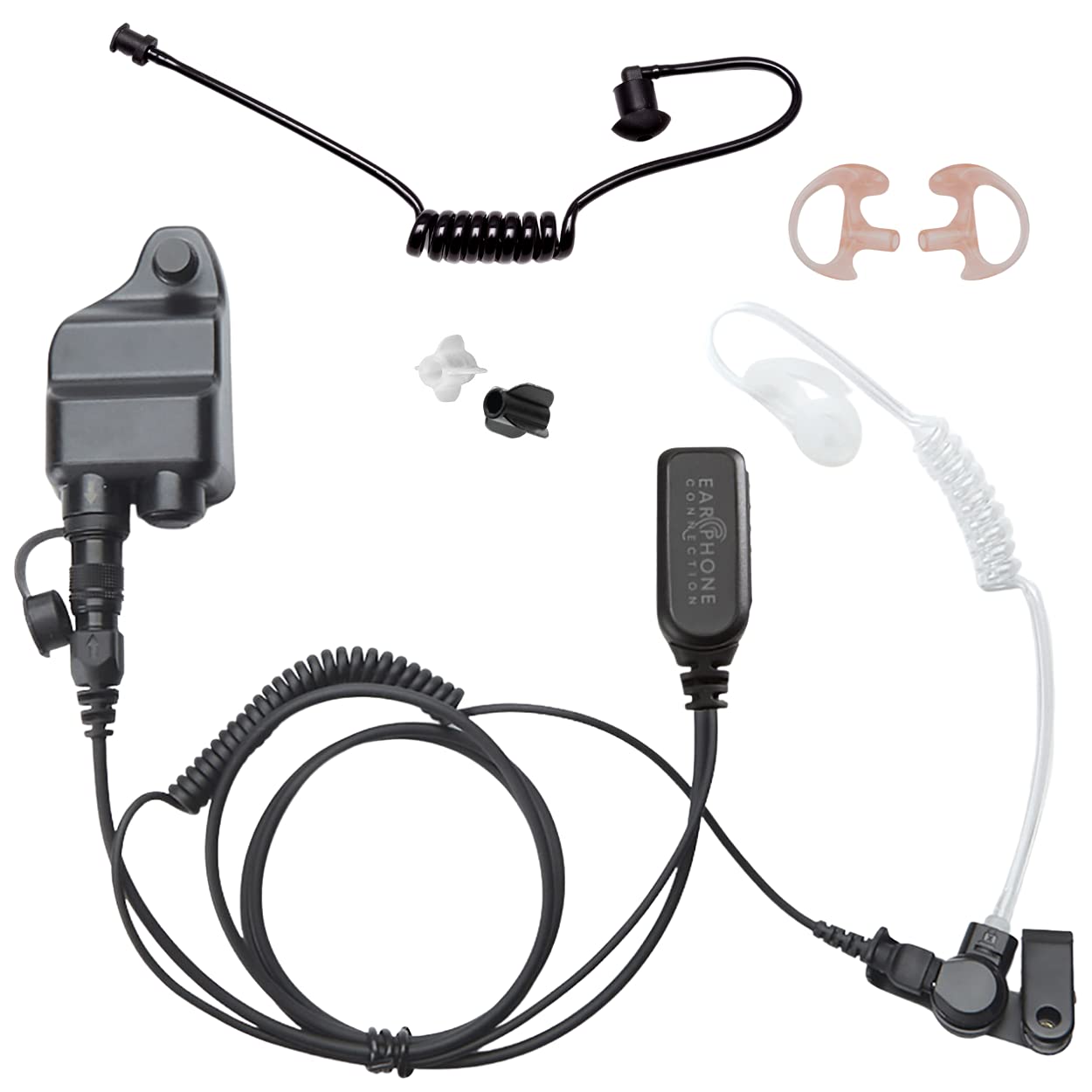 Earphone Connection Radio Earpiece, Hawk Lapel Microphone, Quick Release, Harris Unity Xg 15 Xg 25 Xg 75 P5300 P5400 P5500 And P7300 Series
