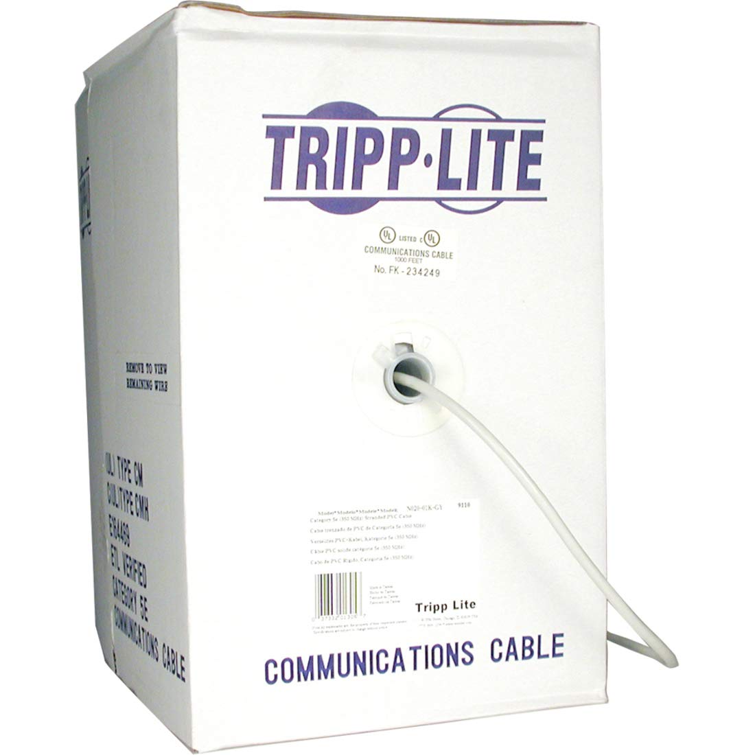 Tripp Lite Cat5E 350Mhz Bulk Stranded Core Pvc Cable   Gray 1000 Ft.(N020 01K Gy)