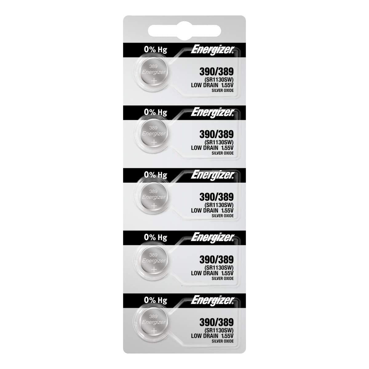 Energizer 390/389 Silver Oxide Cd/5
