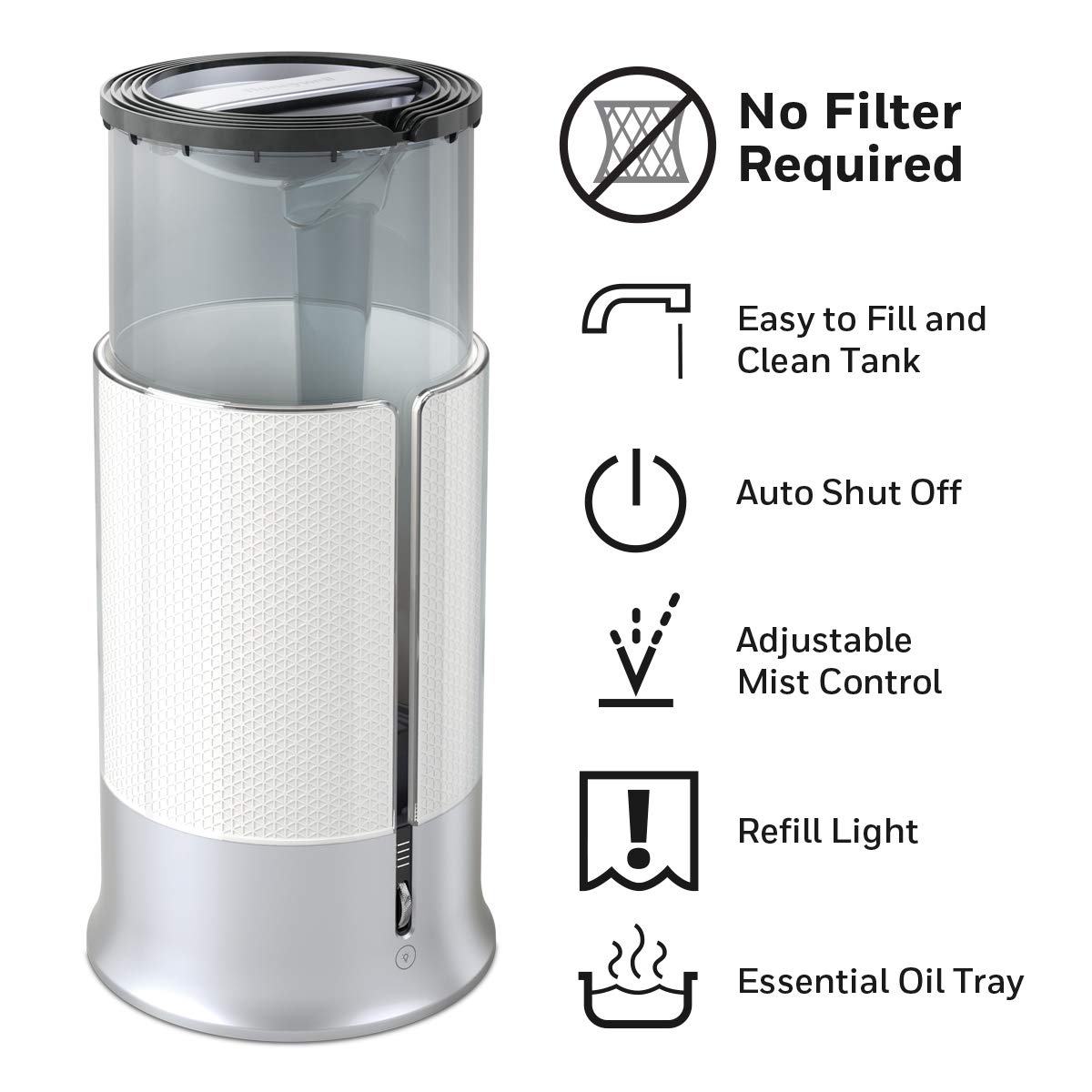 Honeywell Designer Series Cool Mist Humidifier For Medium Room, Bedroom, Kids Room, Or Nursery. Ultra Quiet, Auto Shut Off, Easy