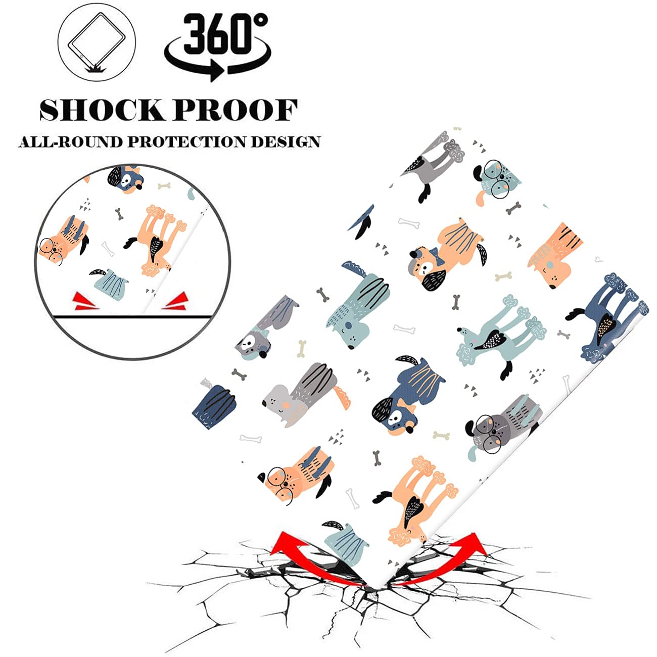 Som Lam Case For New Ipad 9.7 Inch 20182017 Ipad 6Th And 5Th Generation Pro 9.7 Case,Ipad Air 2 Case, Ipad Air Case Shockproof L