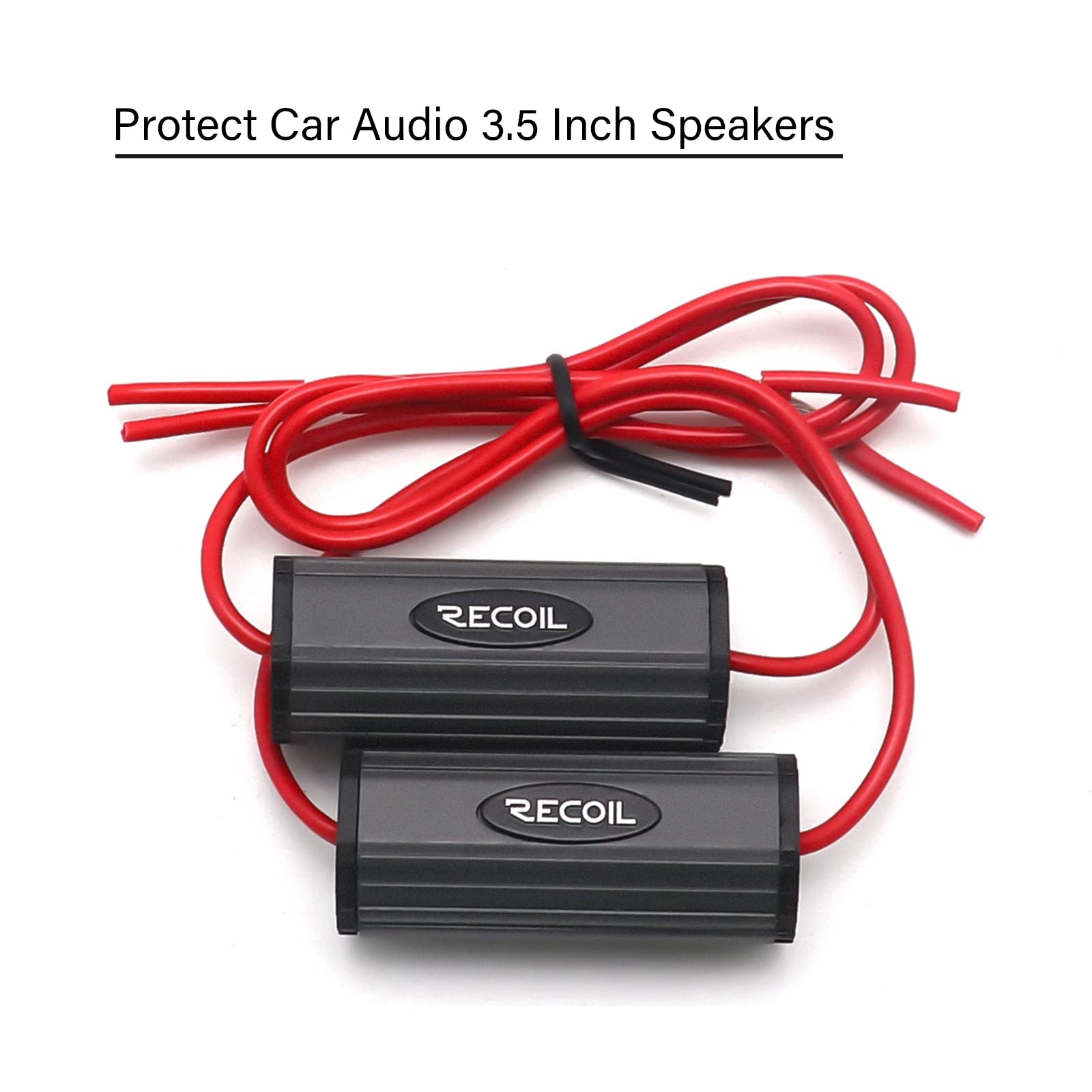Recoil Bb 35 Bass Blocks Designed To Protect Car Audio 3.5 Inch Speakers, Eliminate Frequencies 0 2.8Khz At 4Ohms, Pair