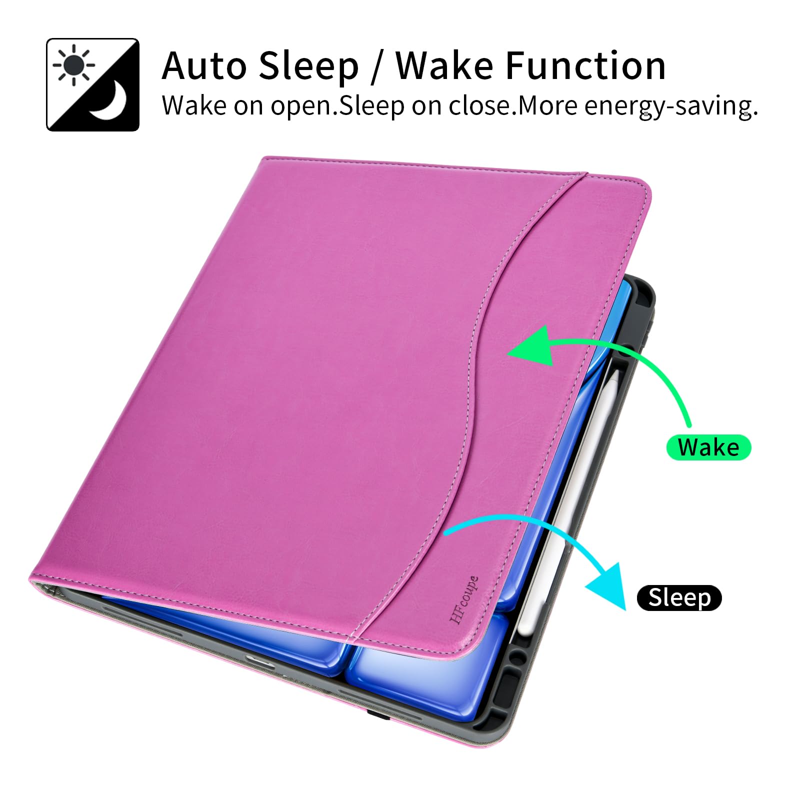 Hfcoupe 2024 Ipad Air 11 Inch Gen 6 M2, Ipad Air 5Th/4Th Generation 10.9 Inch Case (2022 & 2020), Stitch Ipad Air Cover With Pen