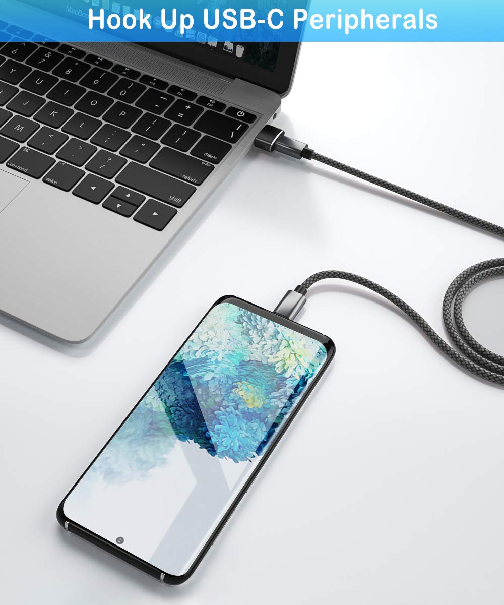 Elebase Usb To Usb C Adapter 4 Pack,Type C Female To A Male Charger Converter For Apple Watch Ultra Iwatch 8 7,Iphone 15 14 13 1