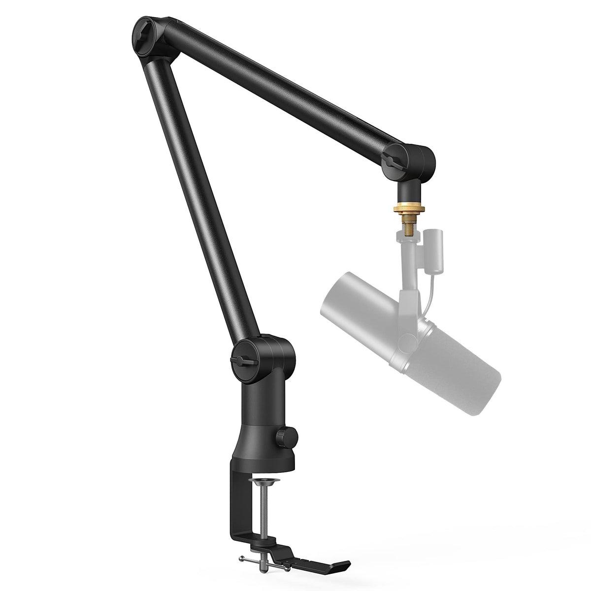 Bietrun Mic Arm Desk Mount(Longer)For Shure Sm7B/Mv7/Blue Yeti/Nano/Hyperx Quadcast, Adjustable 360    Rotatable Universal Heavy