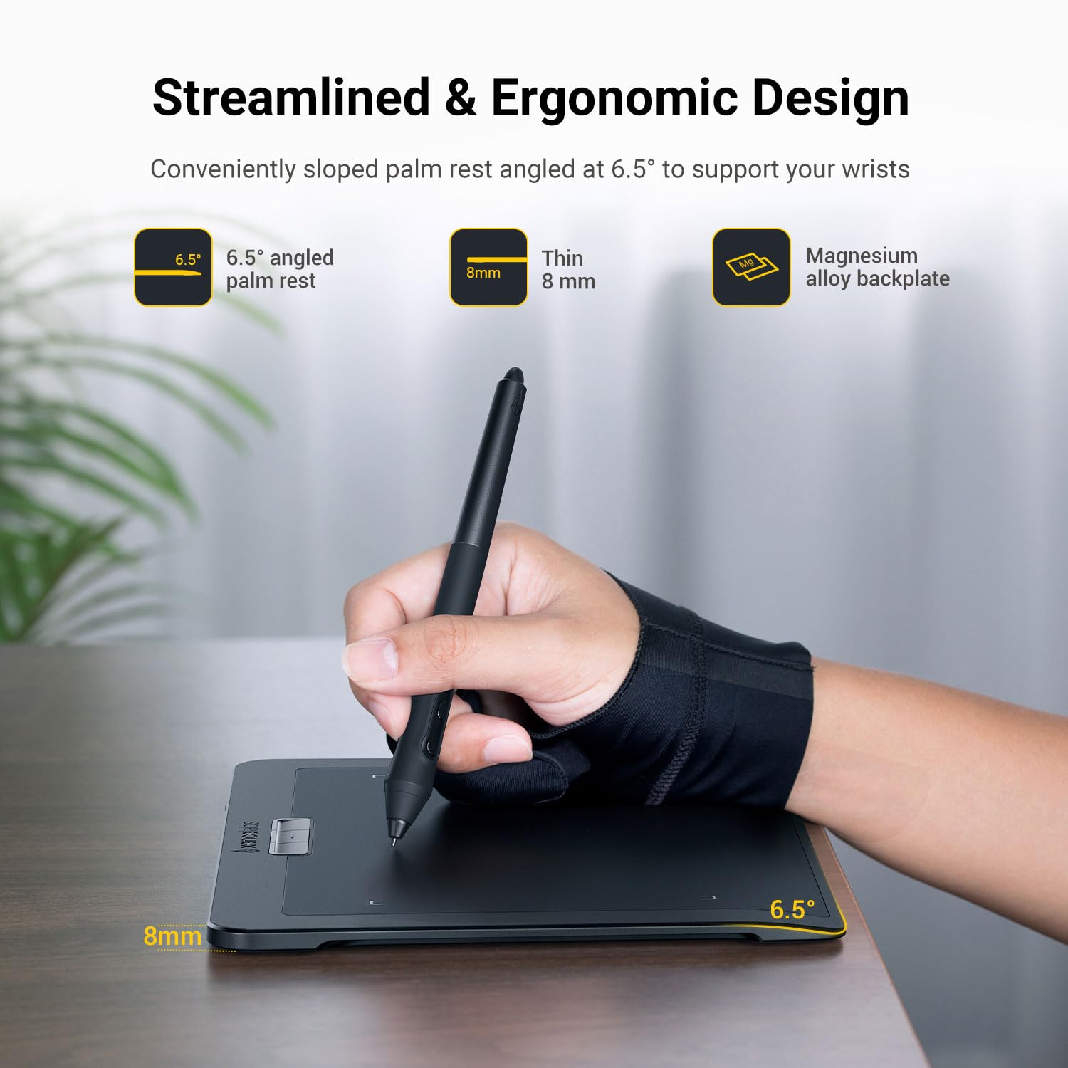 Xencelabs Drawing Tablet Small, Portable Wireless Graphic Tablets, Ultrathin Pen Tablet With 2 Battery Free Stylus, 8192 Levels