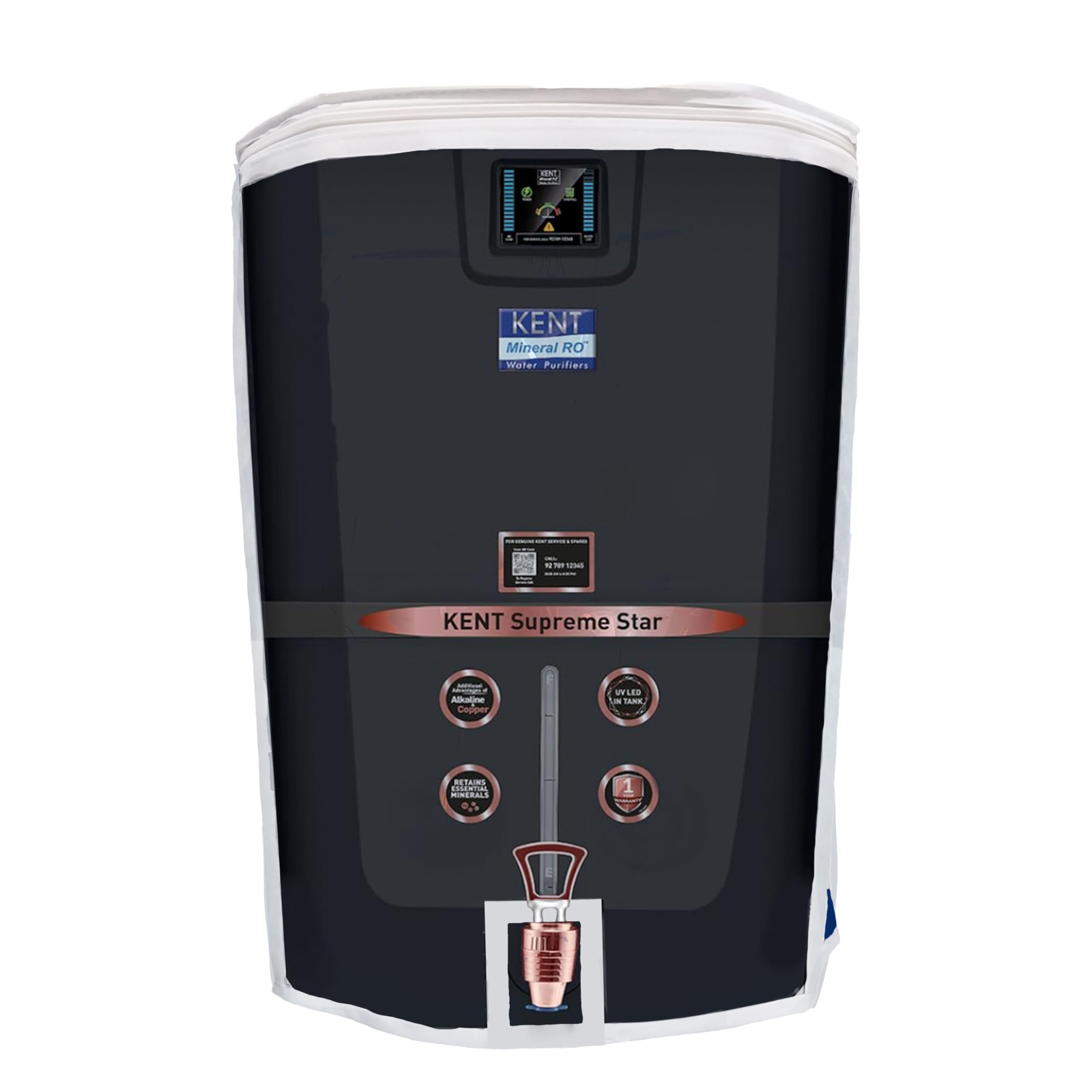 Lyle Easy To Find Water Purifier Cover Compatible With Kent Supreme Star Ro+Uv+Uf+Tds  Waterproof, Dustproof, Oil & Stain Resis