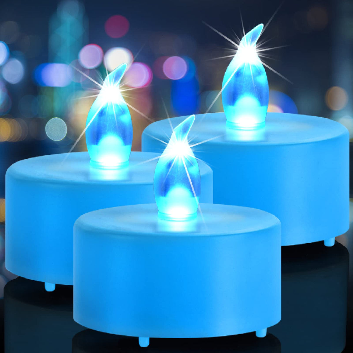 Tea Lights Battery Operated Candles-24 Pack Realistic And Bright Flickering Holiday Gift Flameless Led Electric Candle Long Last
