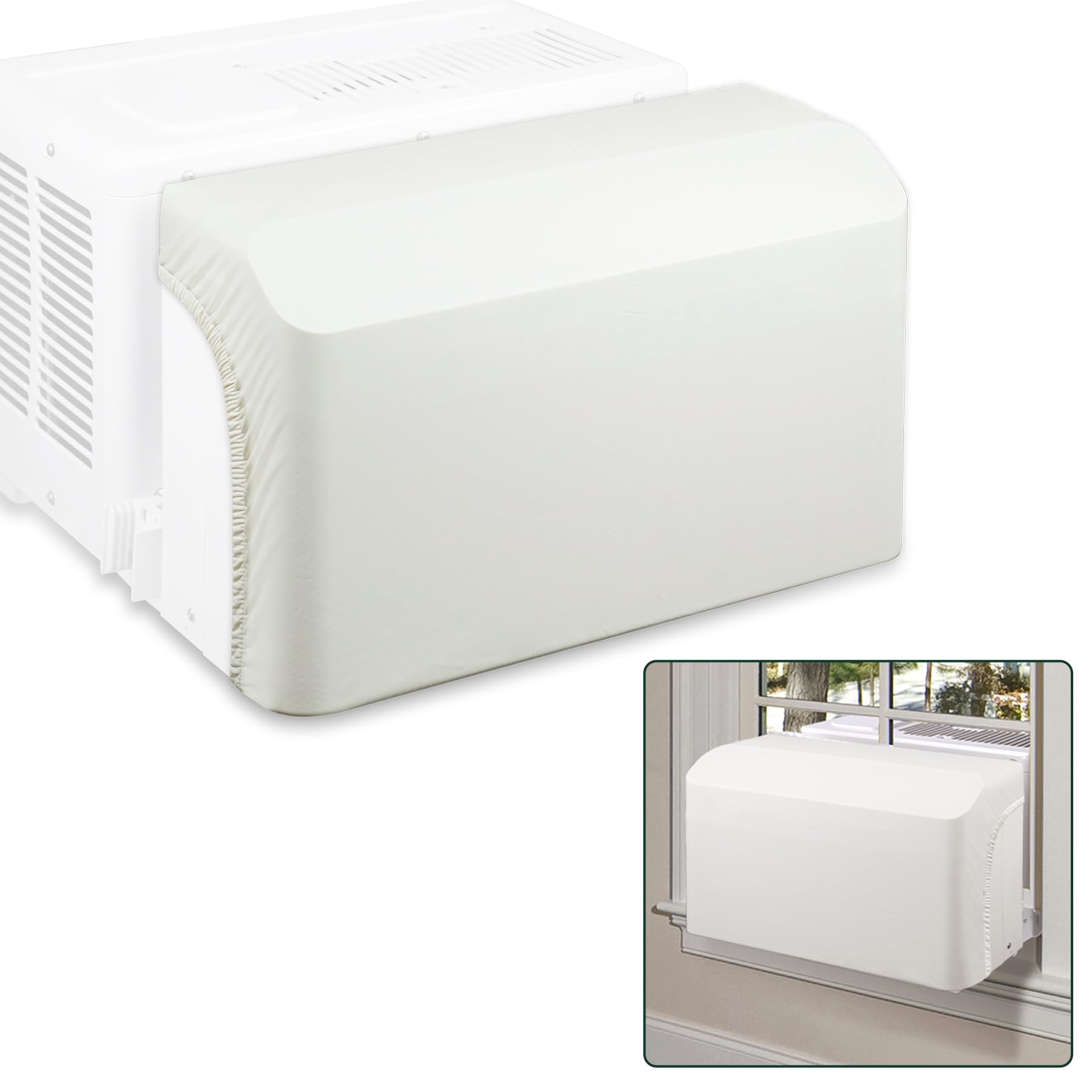 Wintcomfort U Shaped Window Air Conditioner Indoor Cover, Protective Indoor Cover For U Shaped Window Ac, Windproof Design