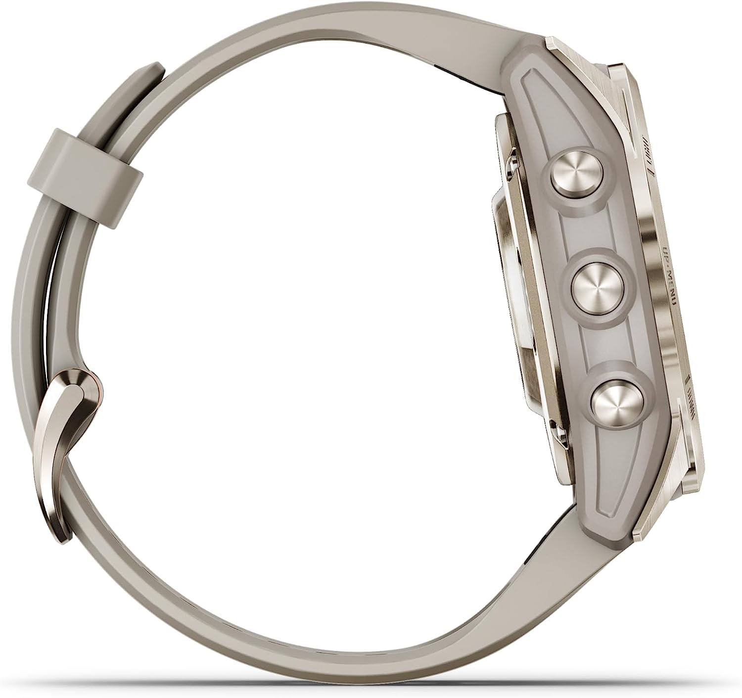 Garmin Fenix 7S Pro Solar, Sapphire, Soft Gold Steel, Light Sand High Performance Smartwatch, Advanced Training Technology With