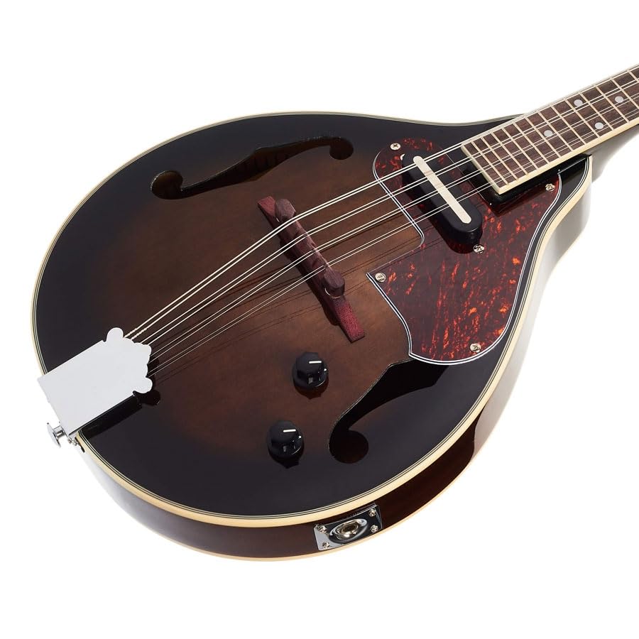 Ibanez, 8 String Mandolin, Right, Dark Violin Sunburst (M510Edvs)