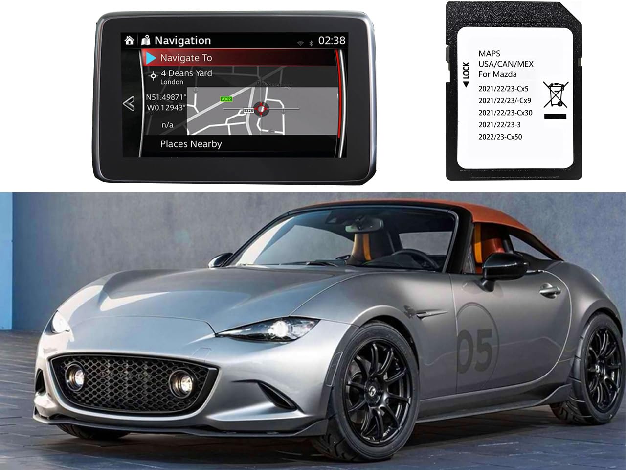 Latest Newest Navigation Sd Card,Compatible With 2021/22/23 Cx5. 2021/22/23 Cx9. Cx50 2022/23. Mx30 2022/23. 2021/22/23 Cx30. 20