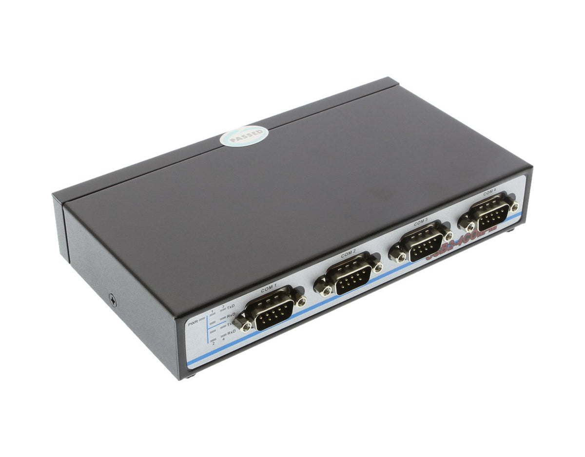 Coolgear Professional Quad Port Usb To Serial Db 9 Rs 232 Adapter