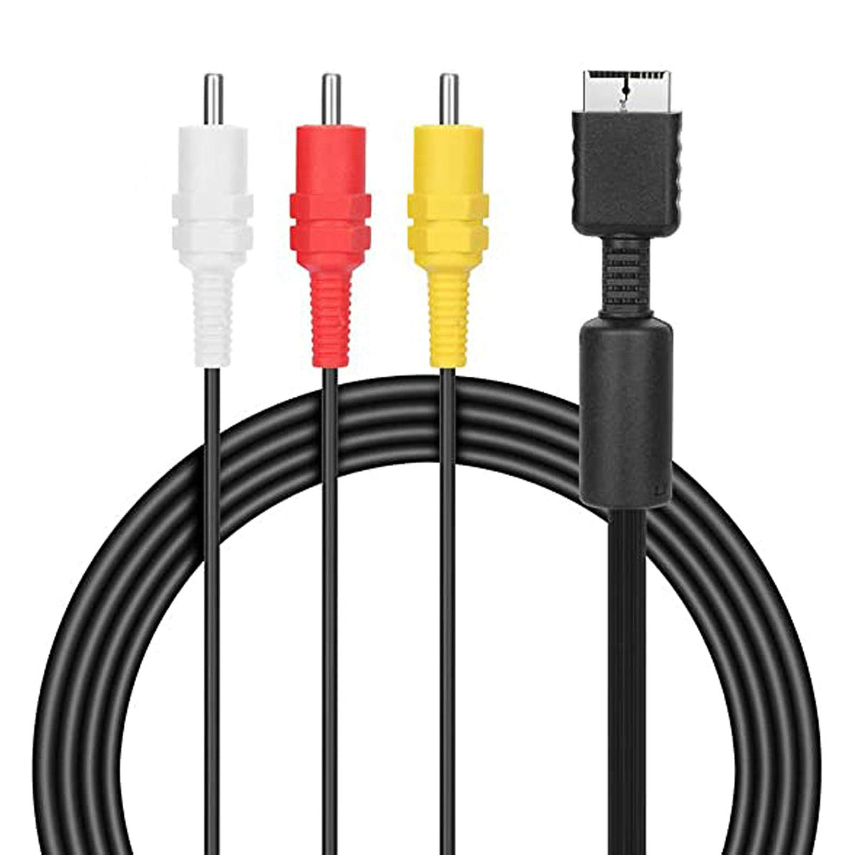 Ps2 Av Cable, Audio Video Cord For Ps2 Ps1 Ps3, Av To Rca Composite Audio Video, Tv Cord Compatible With Playstation 1/2/3(8.2Ft
