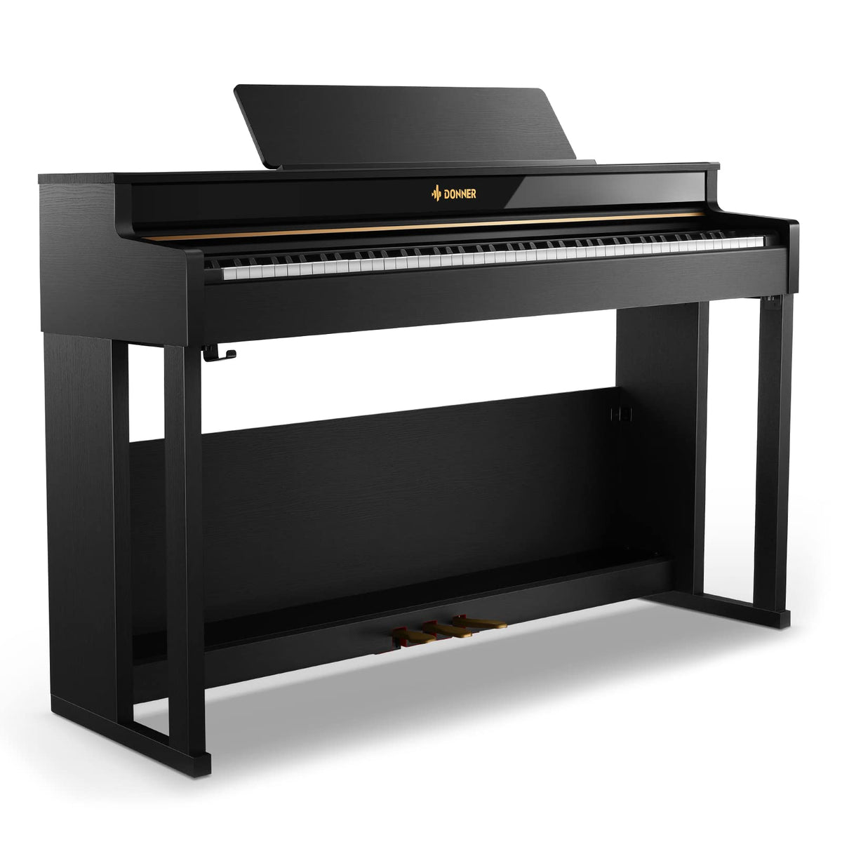 Digital Piano, Donner 88 Key Piano Weighted Keyboard, premium upright Keyboard Piano for Beginner Professional, Home Piano Full 
