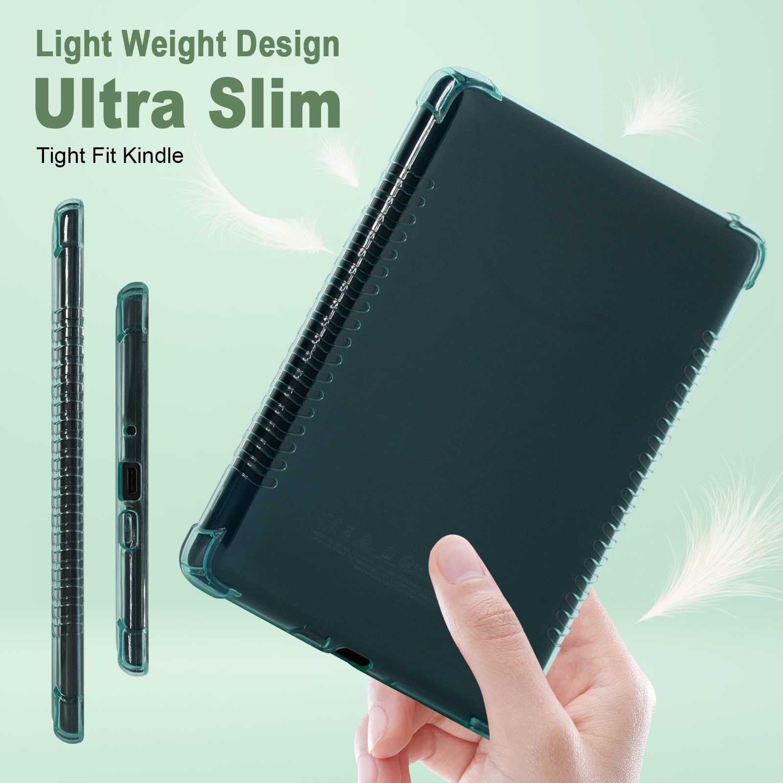 Dmluna Clear Case For 6.8'' Kindle Paperwhite 11Th Generation 2021 And Kindle Paperwhite Signature Edition, Slim Lightweight Non