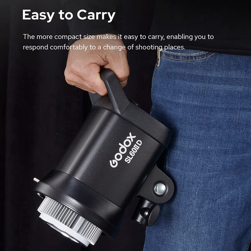 Godox Sl 60W Upgraded Version Sl60Iid 70W Led Video Light,8 Fx Effects,App Control,Bowens Mount,Easy To Carry,Continuous Video L