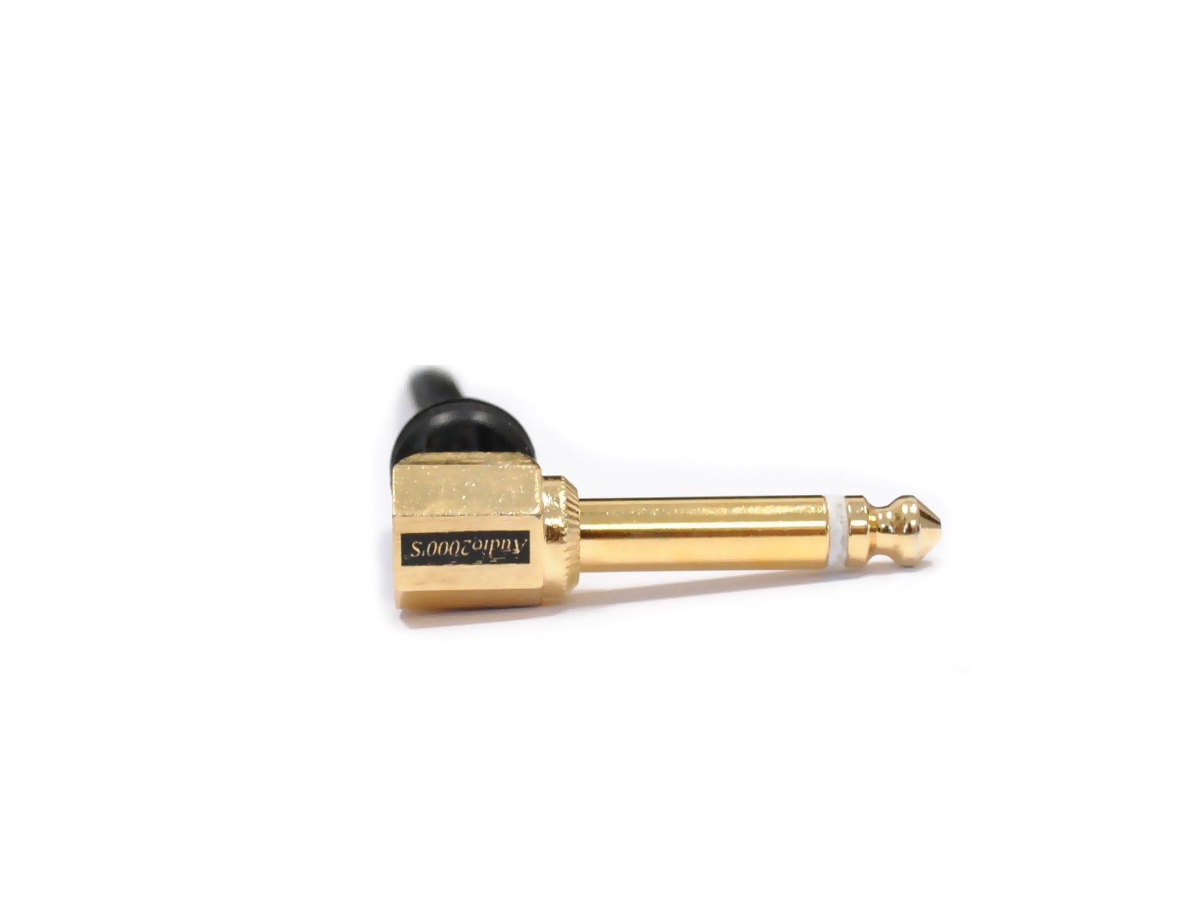 Audio2000'S C27001P2 1 Feet 1/4'' Ts Right Angle To Ts Right Angle Cable (2 Pack)