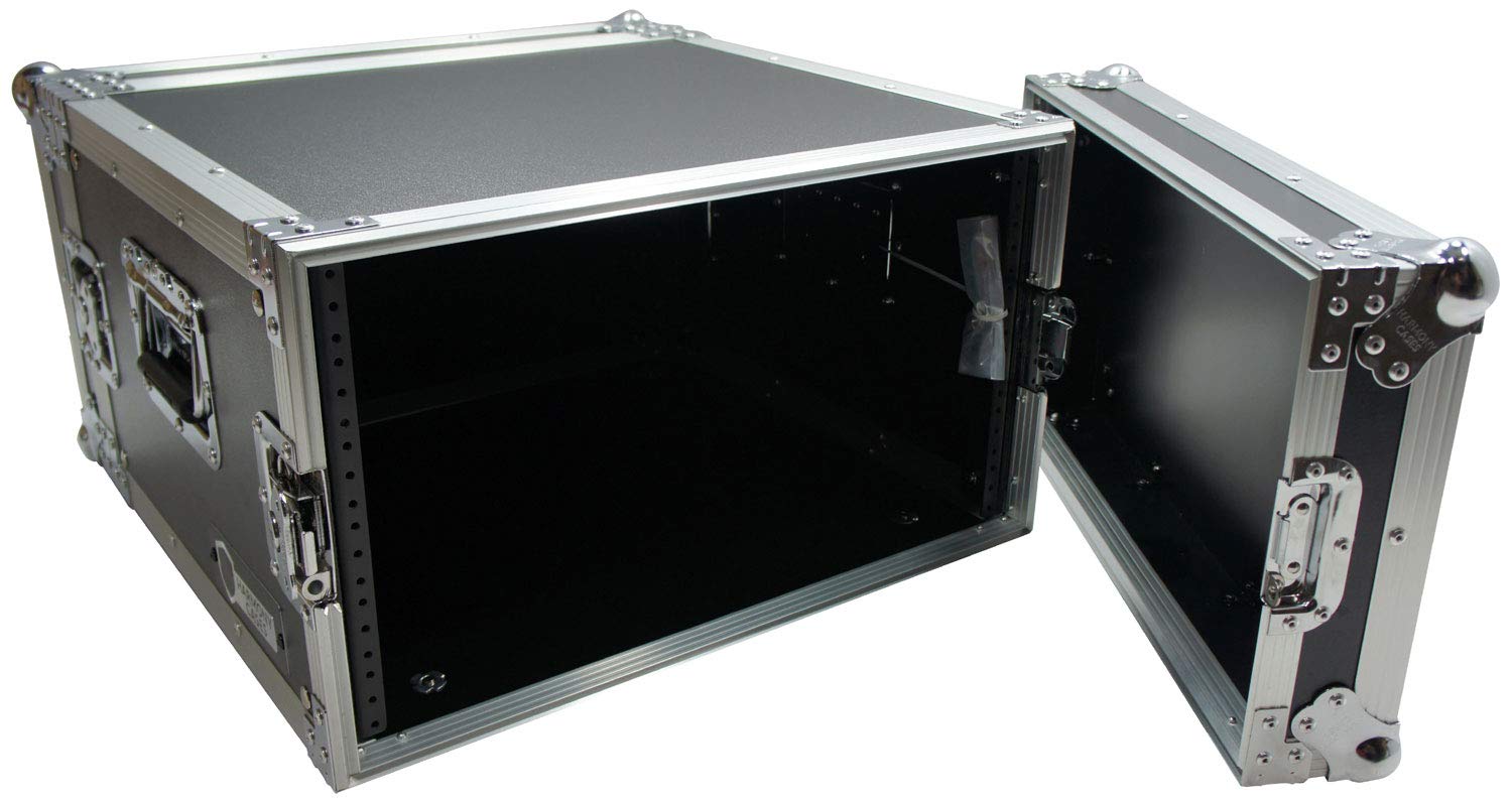 Harmony Audio Cases Hc6Uad Dj Flight Amp 6U Rack Space Road Travel Amplifier Case