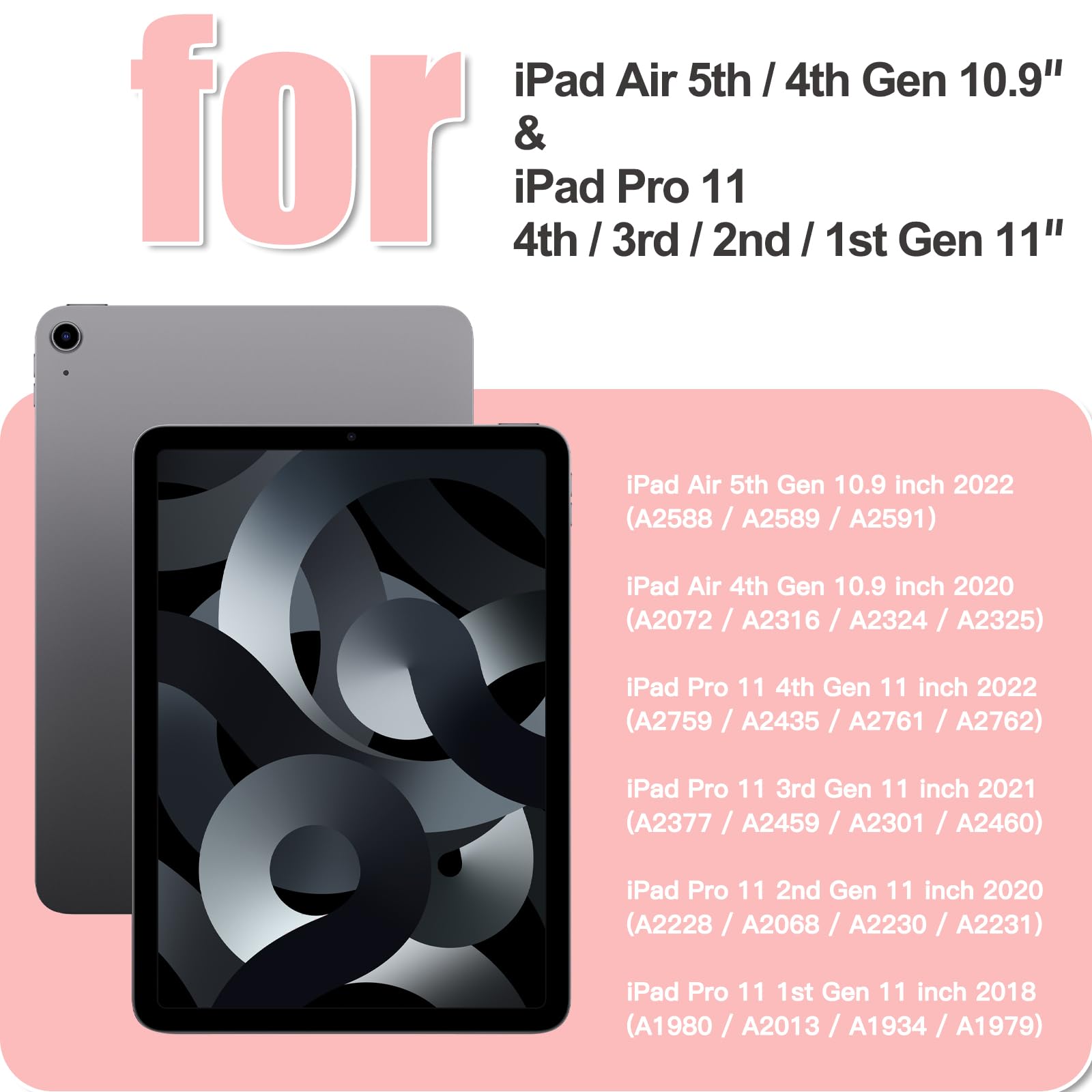 Braecnstock Kids Case For Apple Ipad Air 11 Inch 2024 6Th Gen Ipad Air 5Th 4Th Gen 10.9'' Ipad Pro 11 Inch 4Th 3Rd 2Nd 1St Gen W