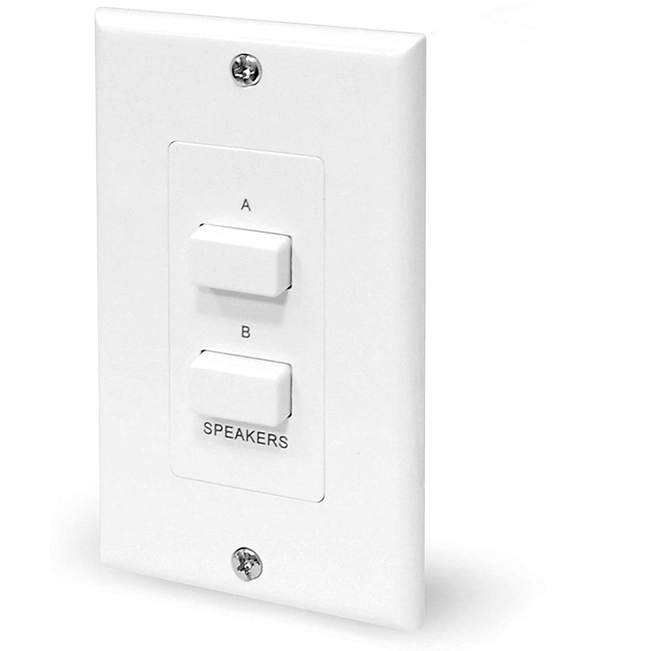 In Wall Speaker Selector Switch   Home Audio 2 Channel A/B Dual Channel Speakers Controller Pod Box   Control And Activates (2)