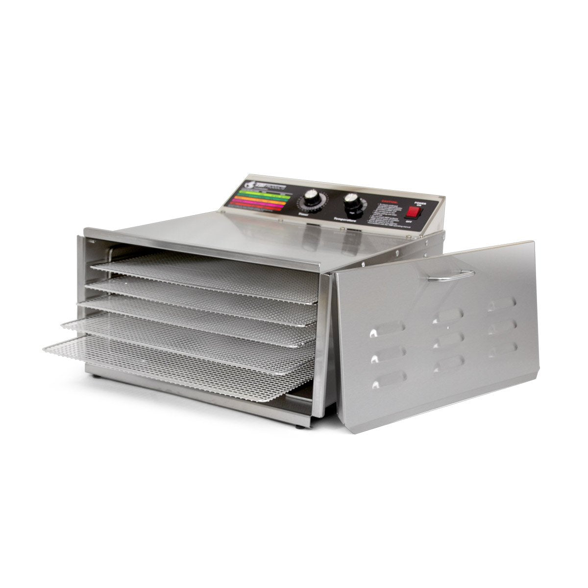 Tsm Products Stainless Steel Food Dehydrator With 5 Stainless Steel Shelves