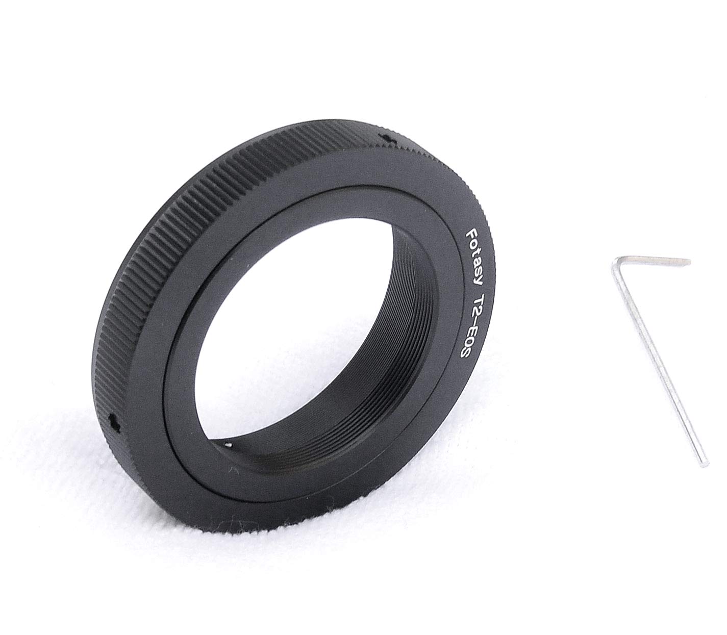 Fotasy Adjustable T2 Lens To Cannon Ef Efs Adapter, T Mount Telescope Lense Adapter, Infinity Focus, Compatible With Canon Dslr