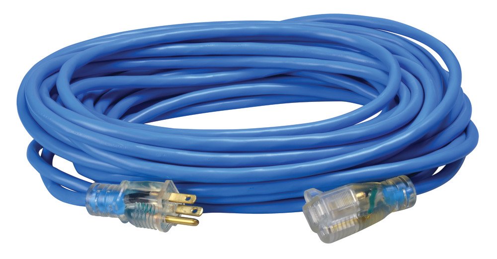 Southwire 14/3 Sjtw Low Temp Outdoor Extension Cord With Lighted End; 50 Feet, 02468