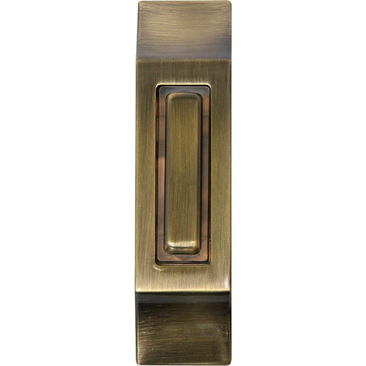 Iq America Dp1236A Contemporary Antique Brass Lighted Pushbutton Doorbell