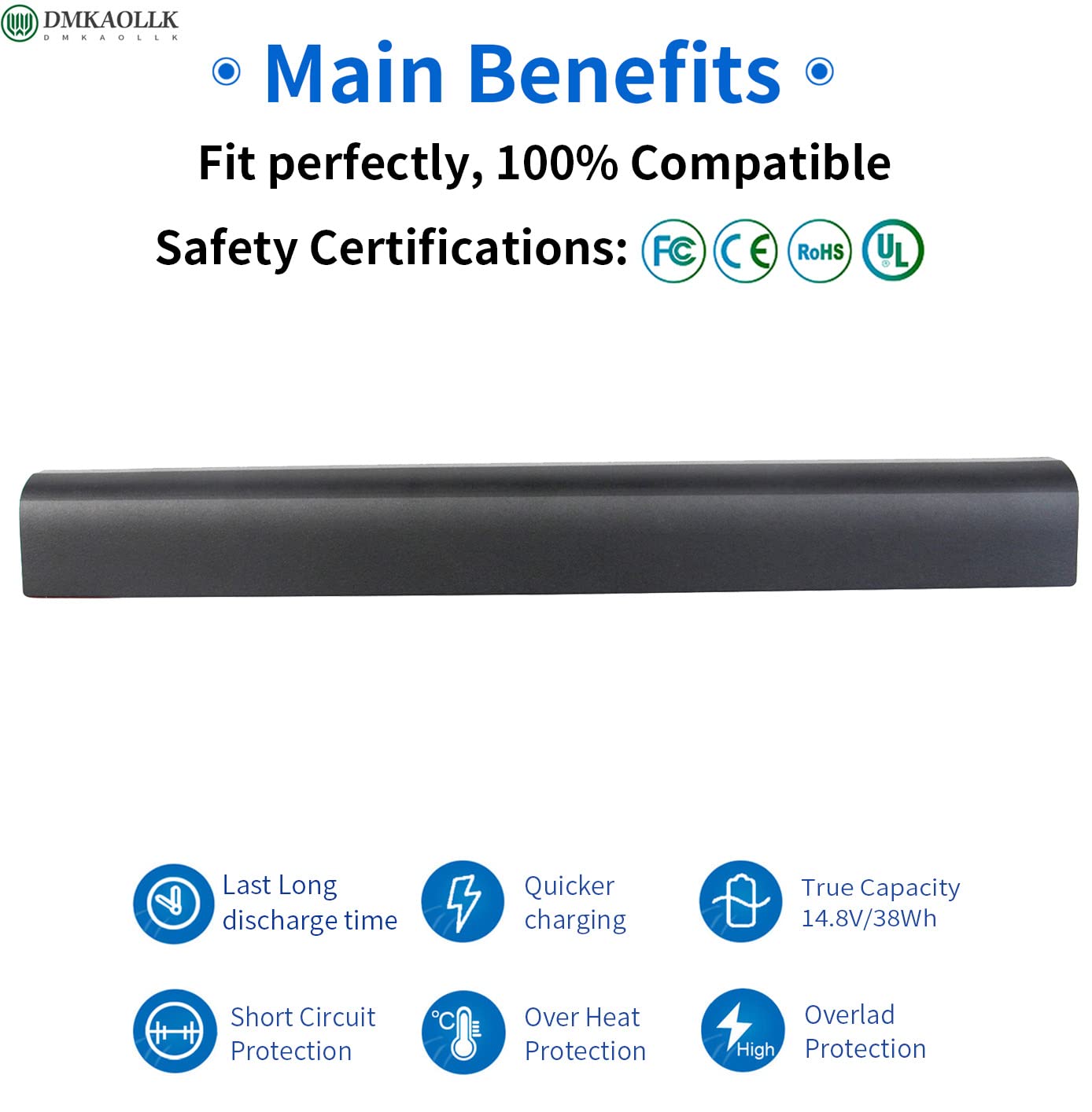 800049 001 Ki04 Notebook Battery For Hp Pavilion 15 Ab 15 An 17 G 15T Ab100 17T G100 17T S100 Cto Series 15 Ab143Cl 15 Ab223Cl 1