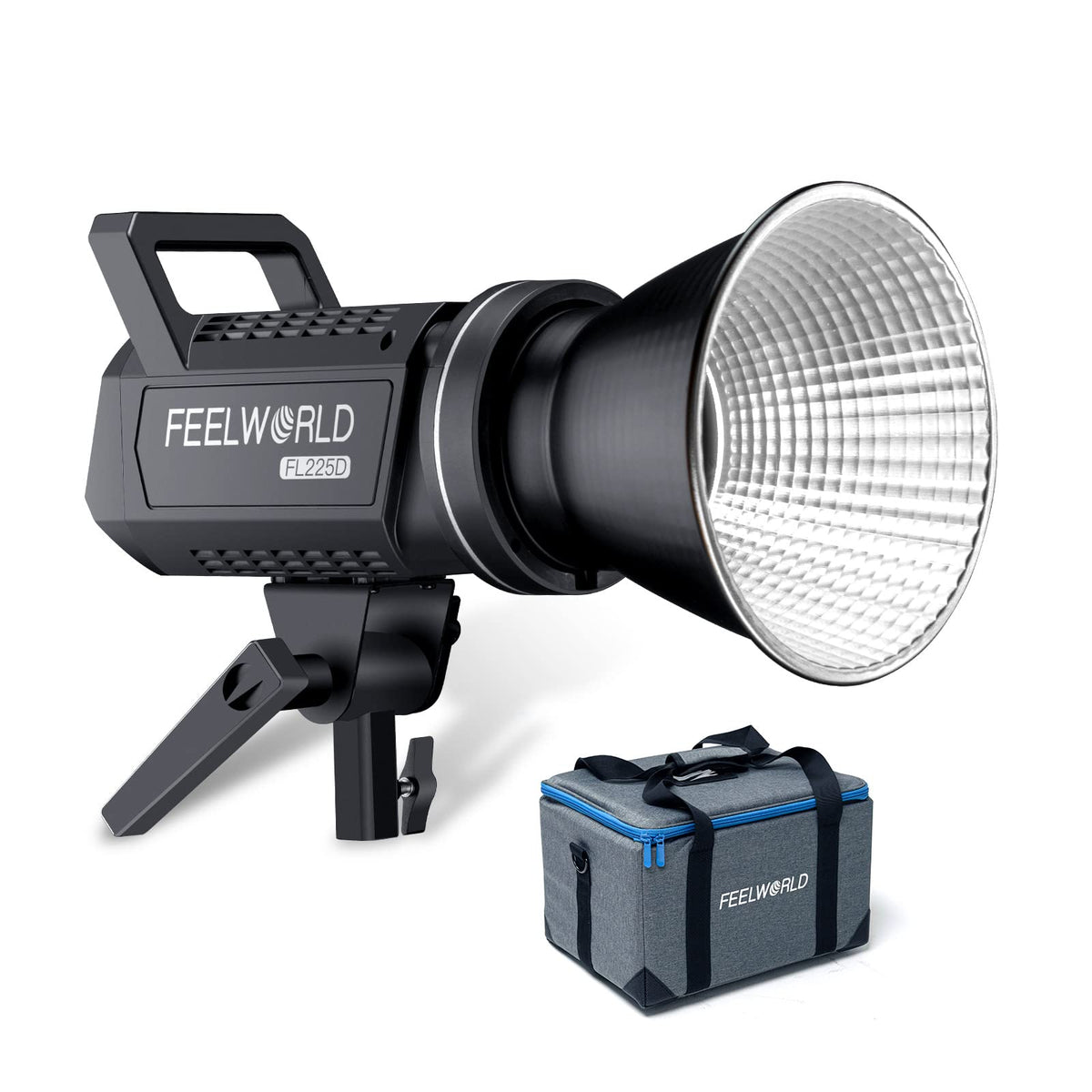 Feelworld Fl225D 5600K Daylight Video Studio Light 225W Continuous Lighting Cri96+ Tlci97+ 67500Lux@1M For Film, Live Streaming,