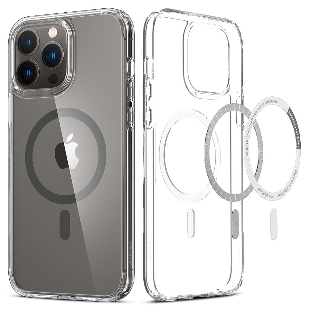 Spigen Ultra Hybrid Mag (Magfit) Compatible With Magsafe Designed For Iphone 13 Pro Max Case (2020)   Graphite