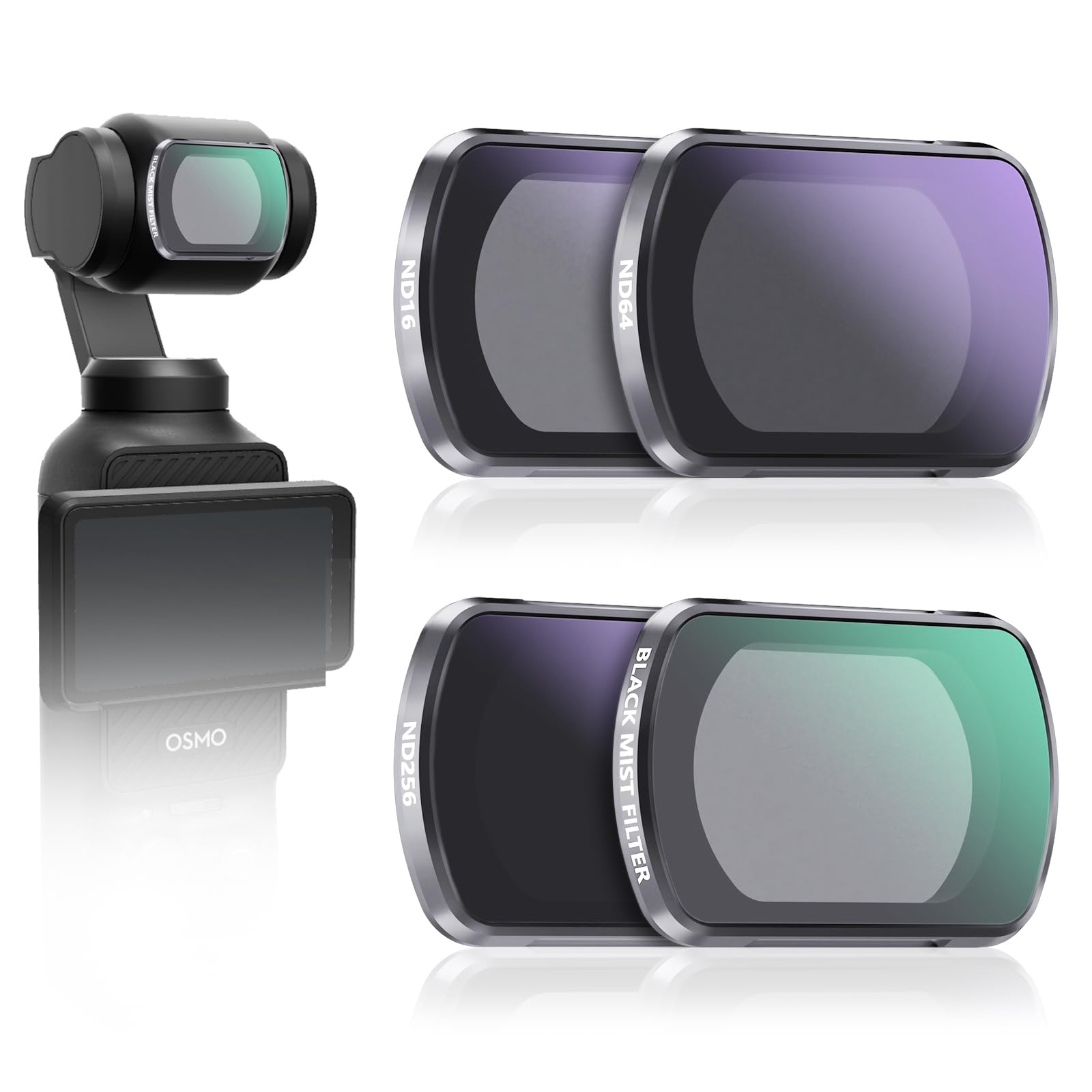 Izeafh Black Mist Filter Nd Filters Set For Dji Osmo Pocket 3 Creative Filter Beauty Soft Filters Creator Combo Camera Accessori