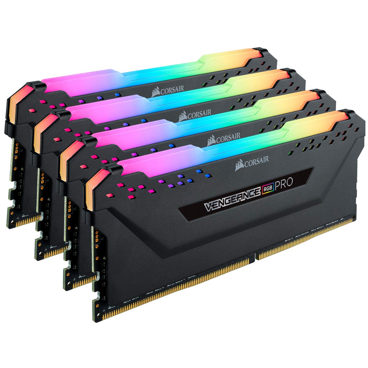 Corsair Vengeance Rgb Pro 32Gb (4X8Gb) Ddr4 3600 (Pc4-28800) C18 Desktop Memory - Black