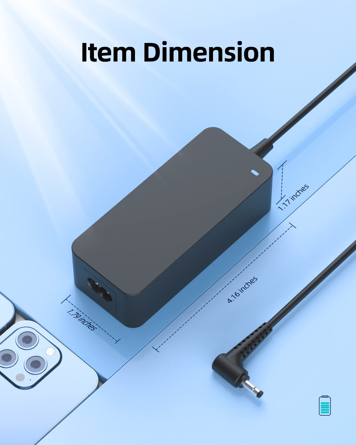 65W 45W Ac Charger Fit For Lenovo Adlx45Ncc3A Adlx45Nac3A Adlx65Nlc3A Adlx65Ndc3A Adlx65Ncc3A Ideapad 1 1 14Amn7 1 15Amn7 Laptop Power Supply Adapter Cord