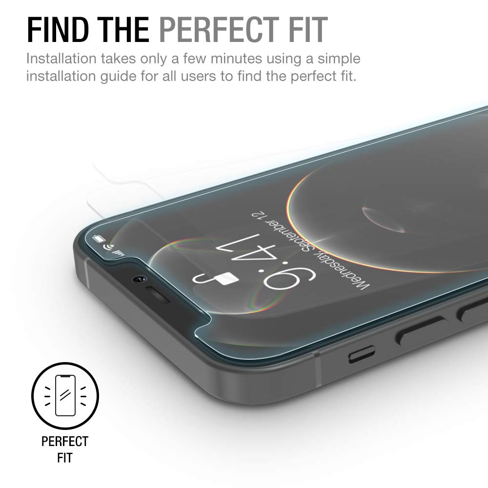 Xdesign 3 Pack Screen Protector For Iphone 12 Mini 5.4 Inch, Compatible Iphone 12 Mini Screen Protector Tempered Glass Film With