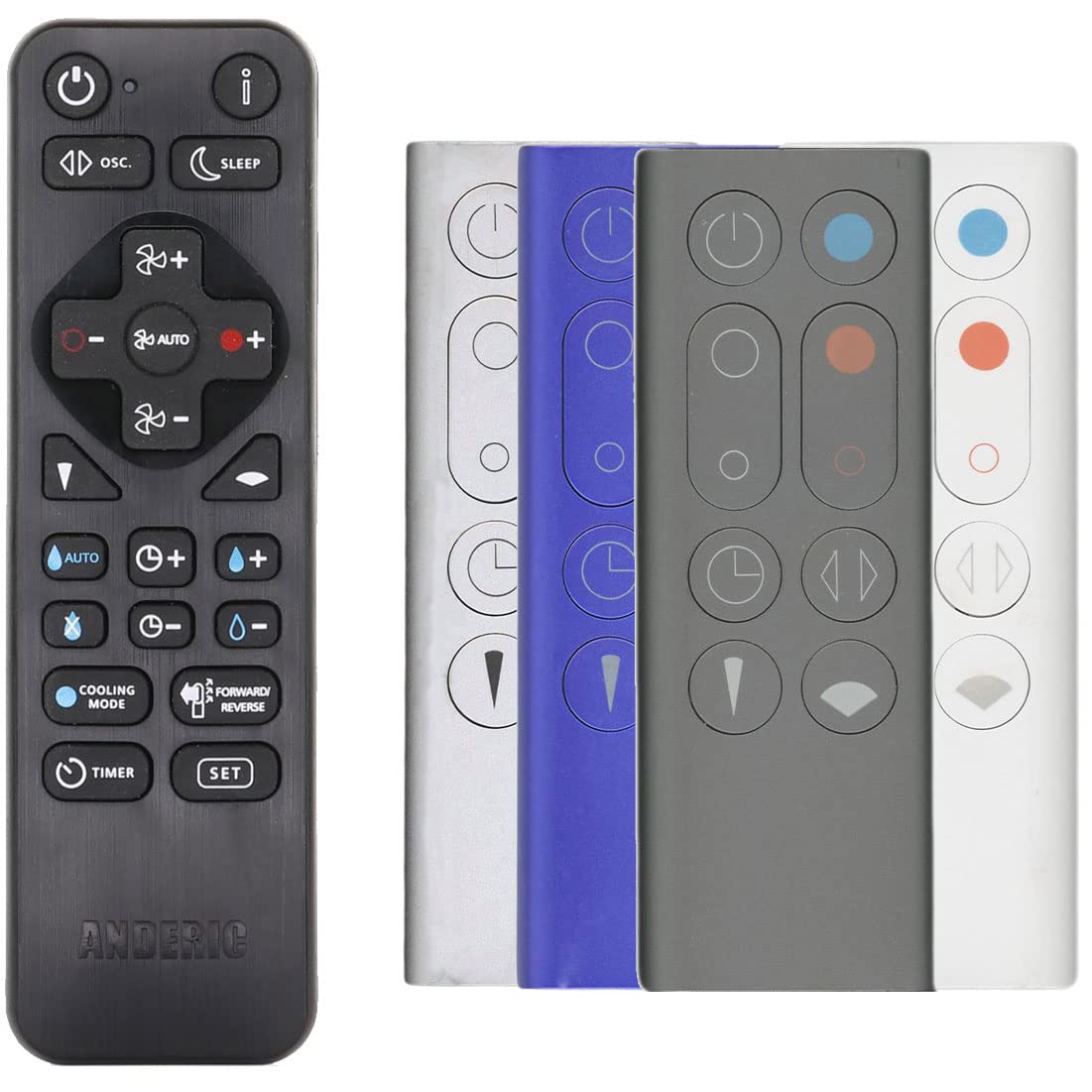 Anderic Replacement Remote For Dyson Hp01 Pure Hot+Cool Purifying Heater Fan Remote Control   Replaces Dyson 967197 13, Dyson 96
