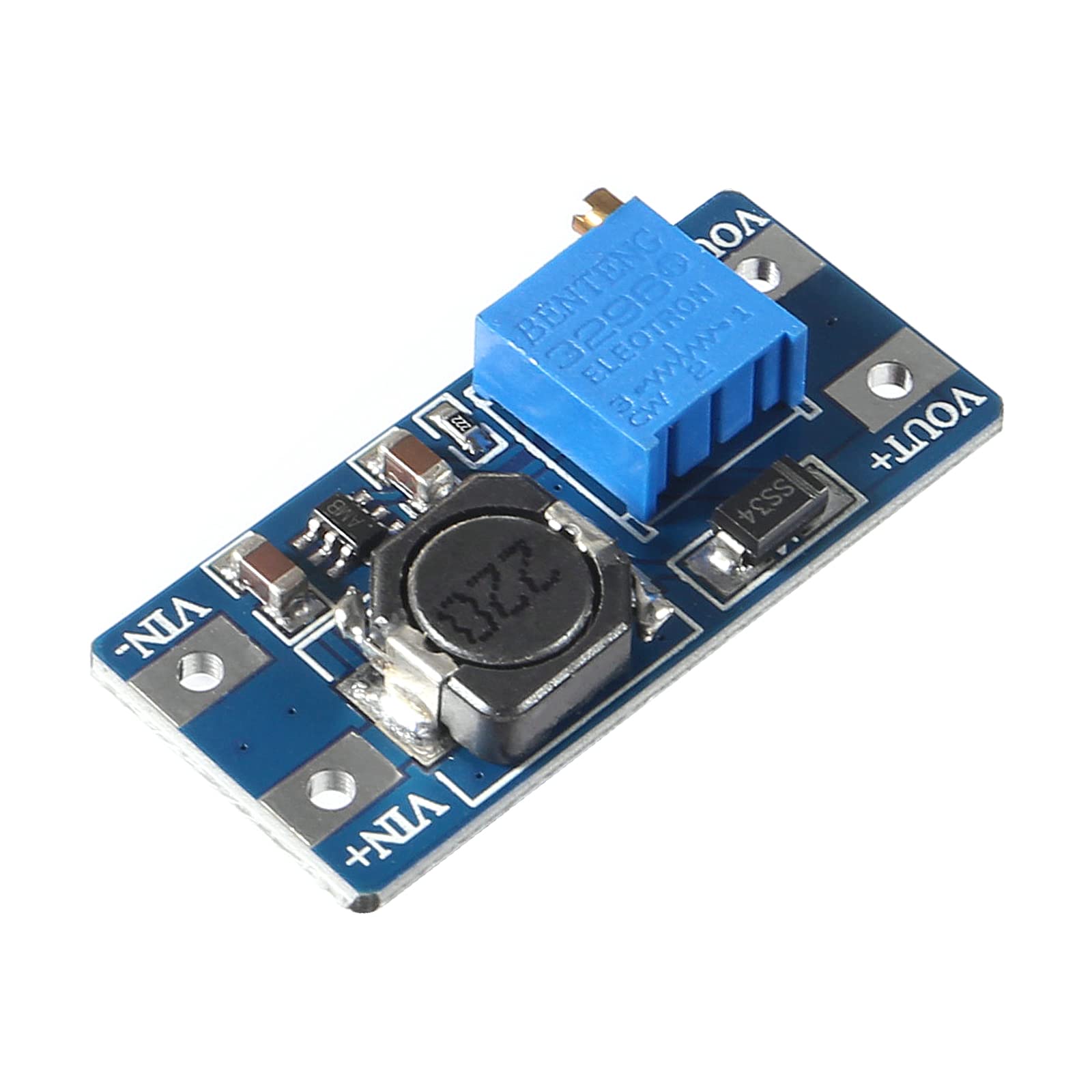 Alinan 15pcs MT3608 DC-DC Boost Converter 2A Adjustable Step Up Voltage Regulator Module 2V-24V to 5V-28V Power Supply