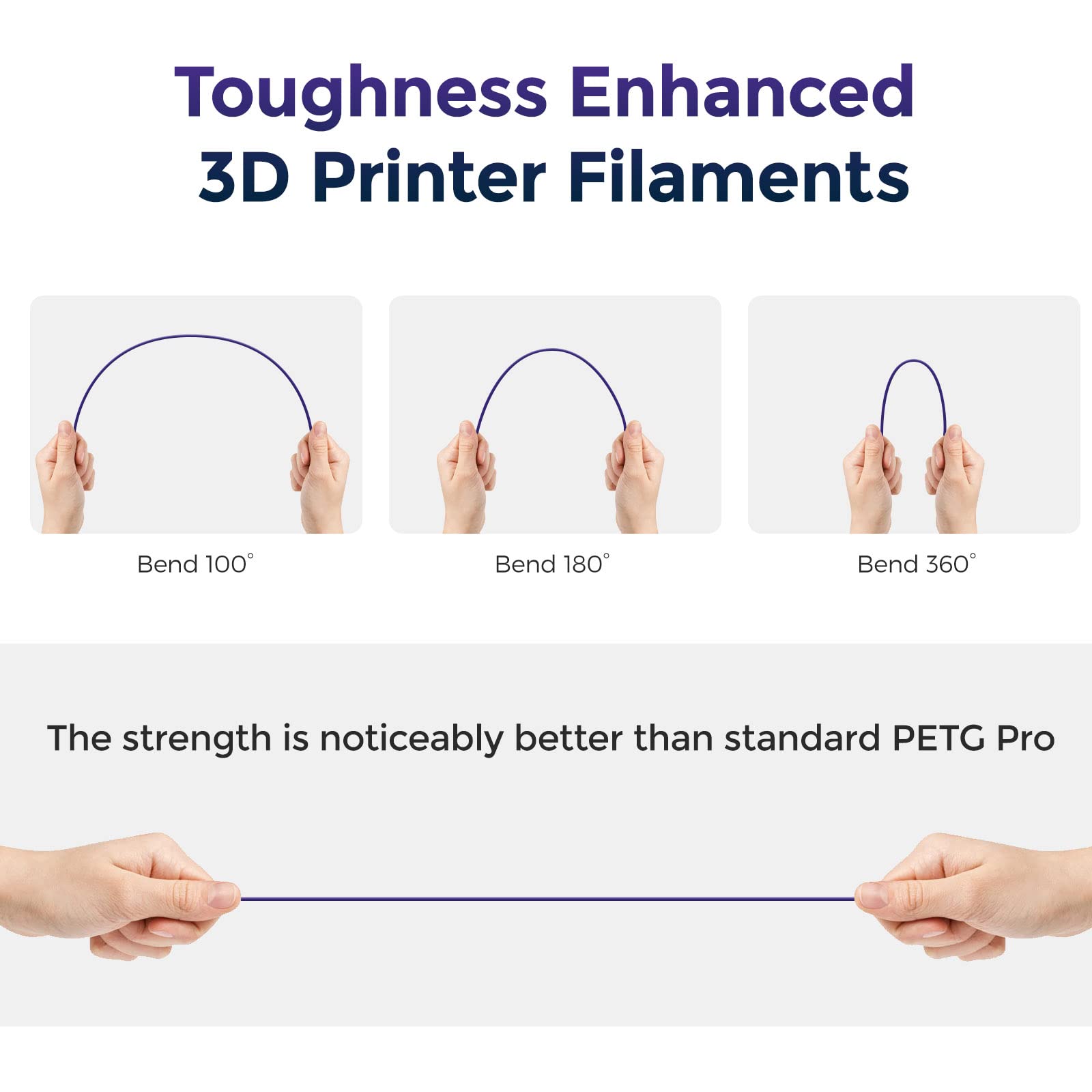 Flashforge Petg Pro Filament 1.75Mm +/- 0.02Mm Burnt Titanium, Color Changeable 3D Printer Filament 1Kg, Chameleon 3D Printing F