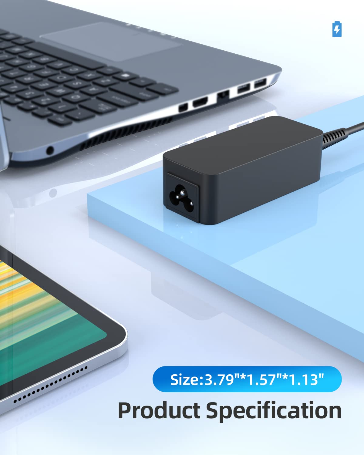 Usb C Fast Chromebook Charger For Hp Chromebook Charger, 45W