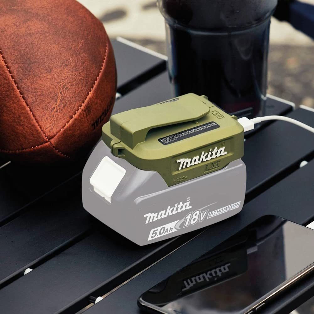 Makita Adadp05 Outdoor Adventure 18V Lxt Cordless Power Source, Power Source Only, Usb, Camo Green