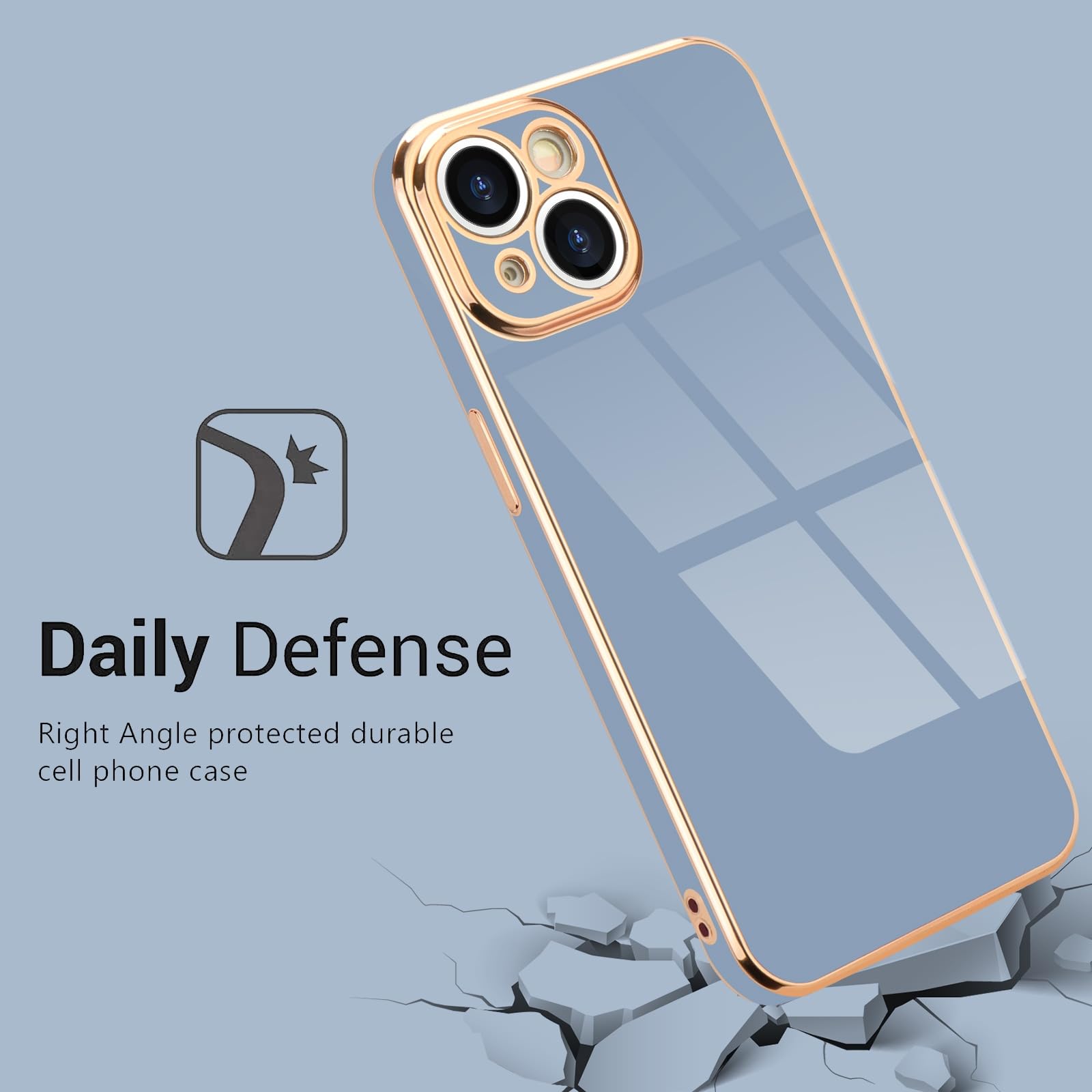 Lafunda For Iphone 14 Case, Cute Slim Soft For Women Girls Silicone Shockproof Phone Cover Anti Scratch Camera Protective Luxury