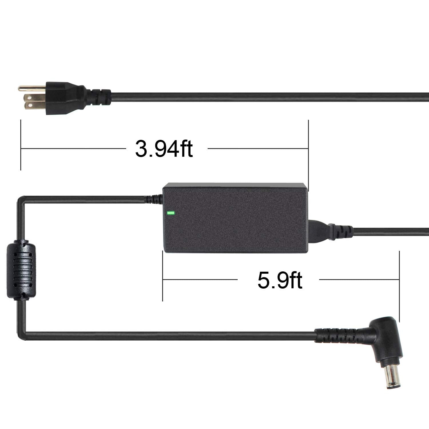 19.5V Ac Adapter For Sony Bravia Kdl 40 Kdl 42 Kdl 48 Kdl 55 Kdl 32 Series Kdl 40R510C Kdl 40W650D Kdl48W590B Kdl55W650D Kdl48W600B Kdl 42W650A Kdl 40W600B Kdl 32W Smart Led Lcd Hd Tv Screen Power