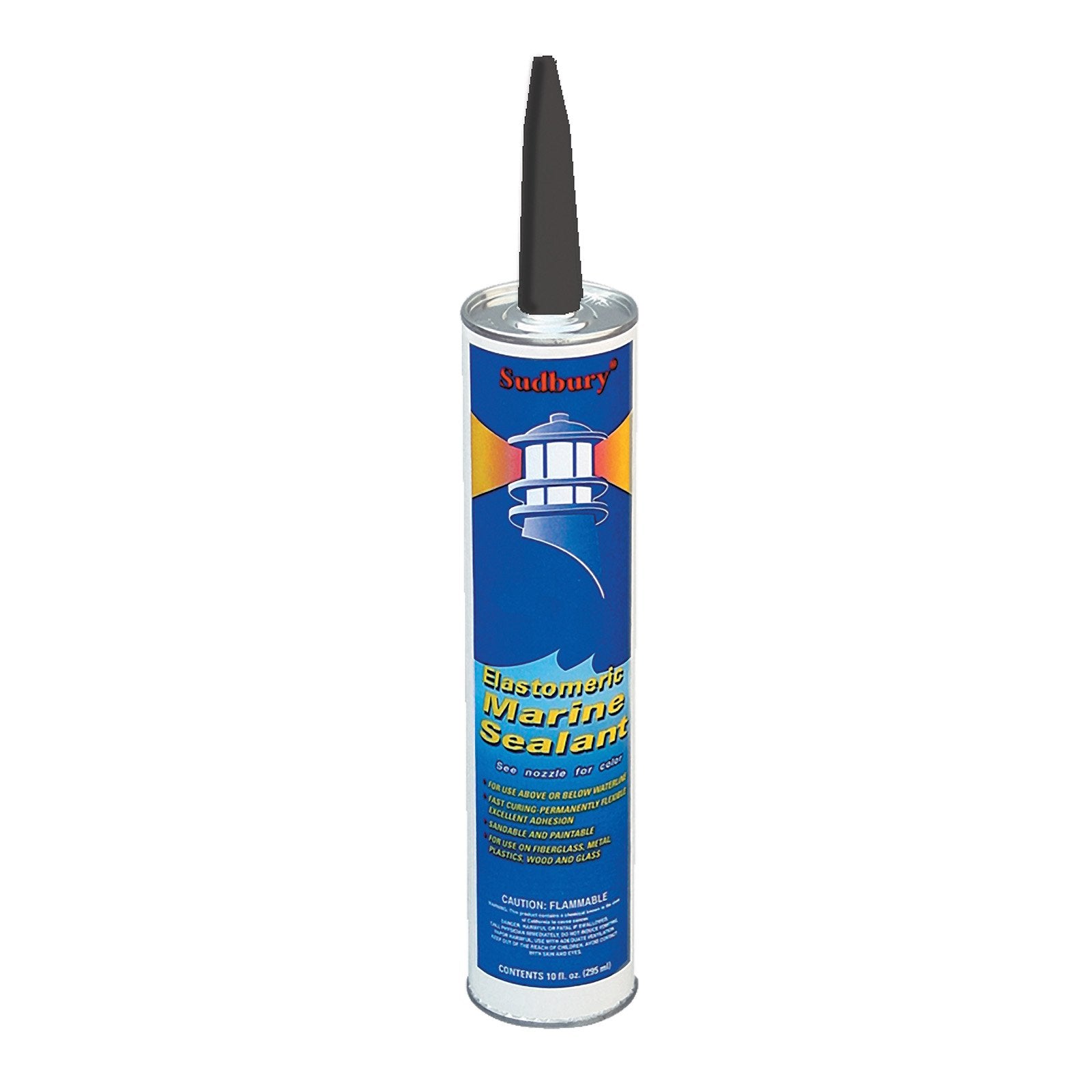 Sudbury 302 Elastomeric Marine Sealant, 10-Ounce, Black,WBIASB0064MWY1G